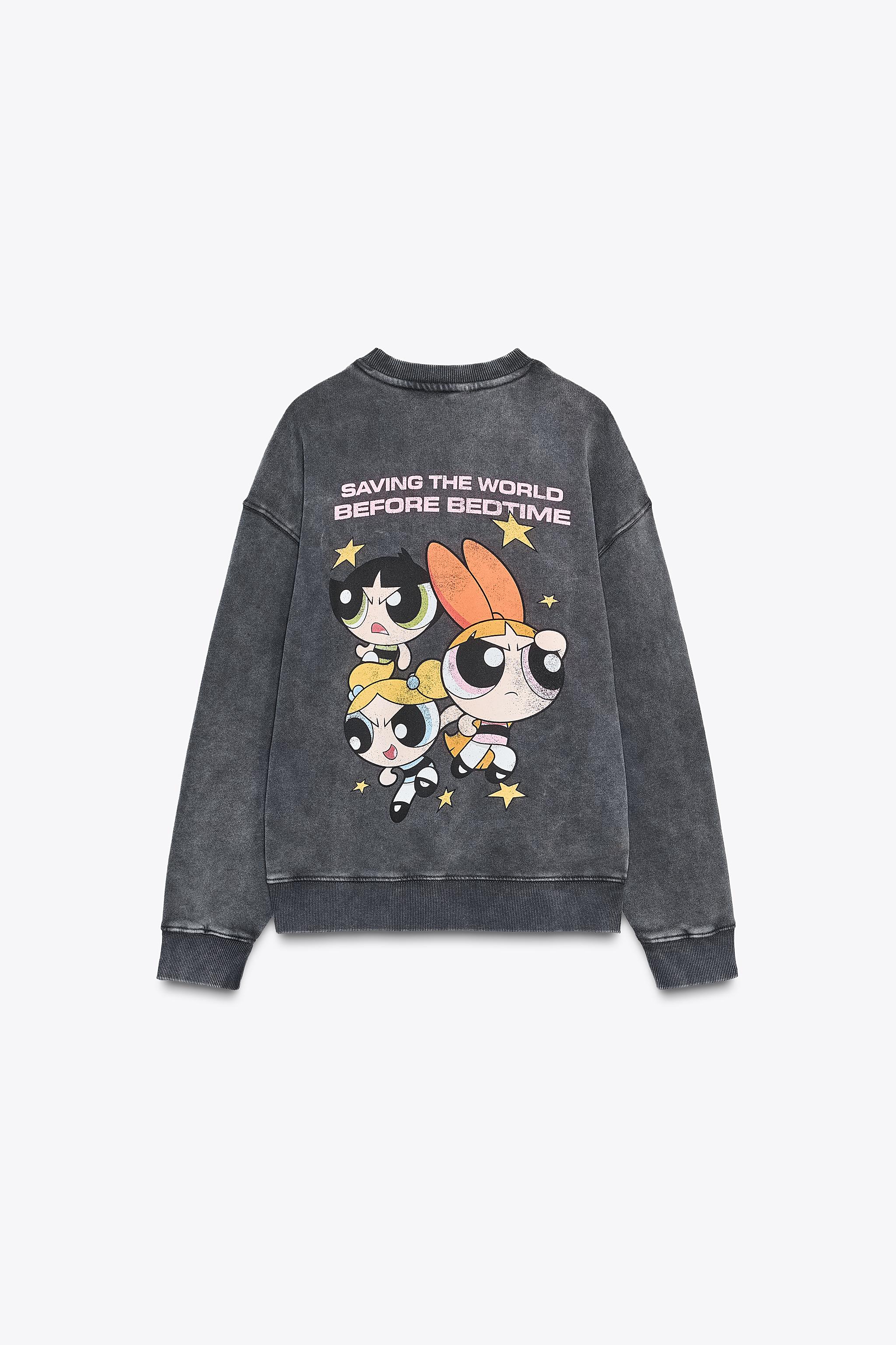 THE POWERPUFF GIRLS™ WASHED EFFECT SWEATSHIRT