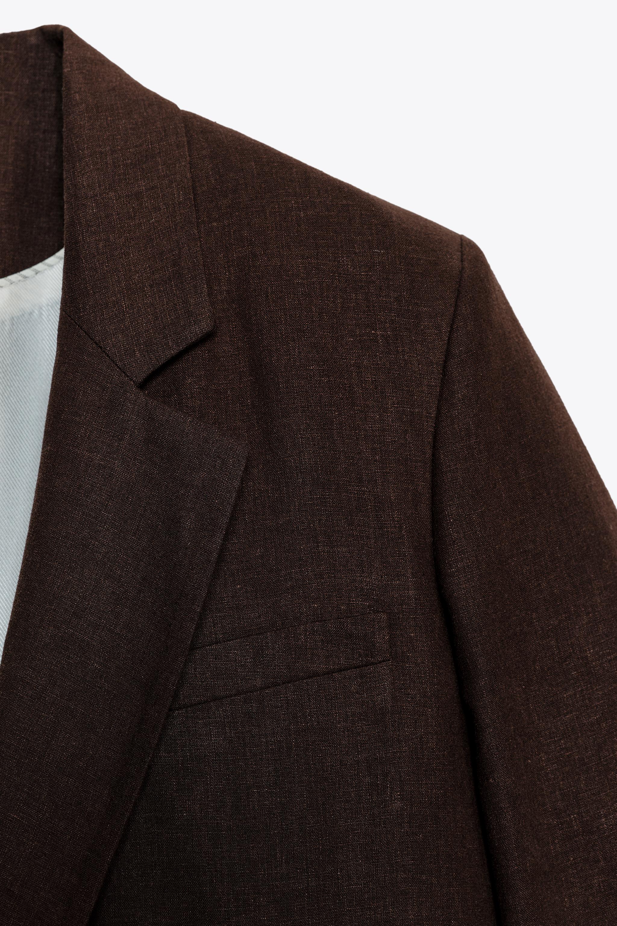 SHORT SLEEVE LINEN BLAZER