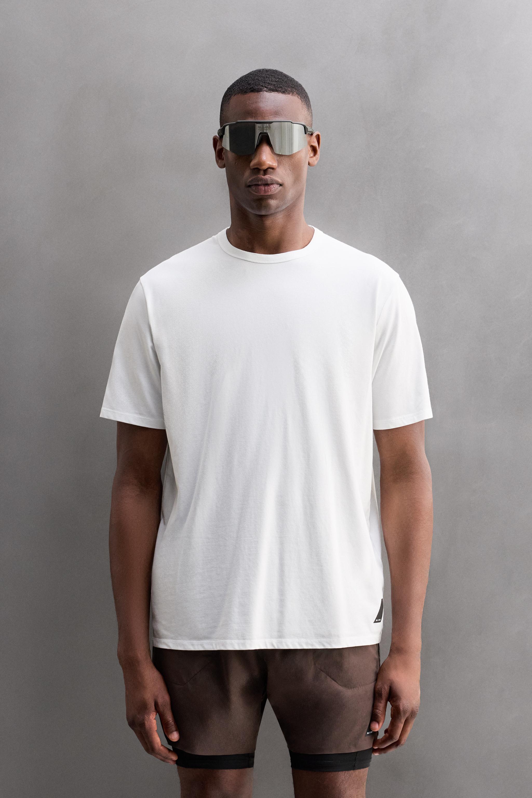 TECHNICAL COTTON BLEND T-SHIRT