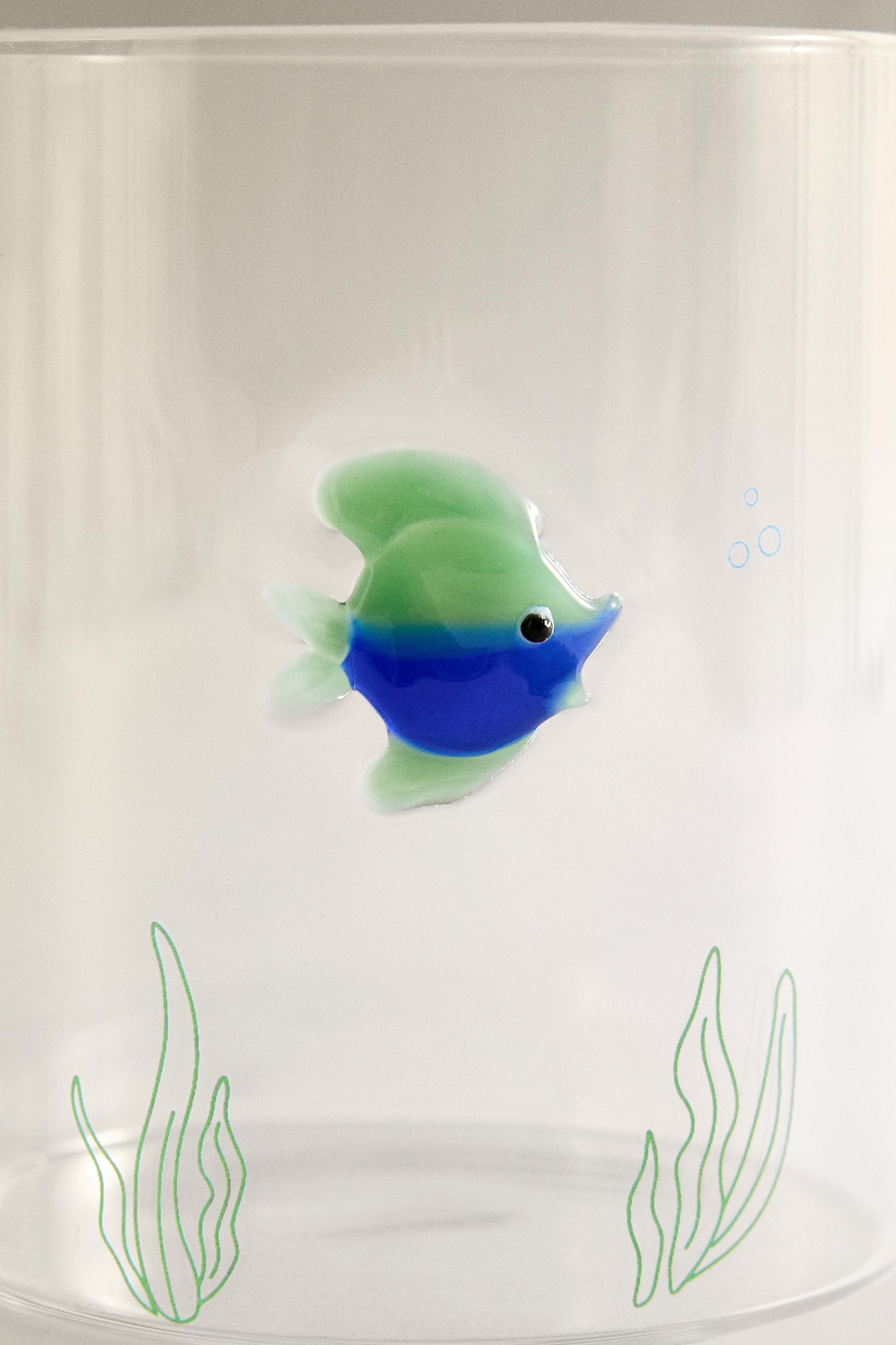 BOROSILICATE GLASS FISH TUMBLER
