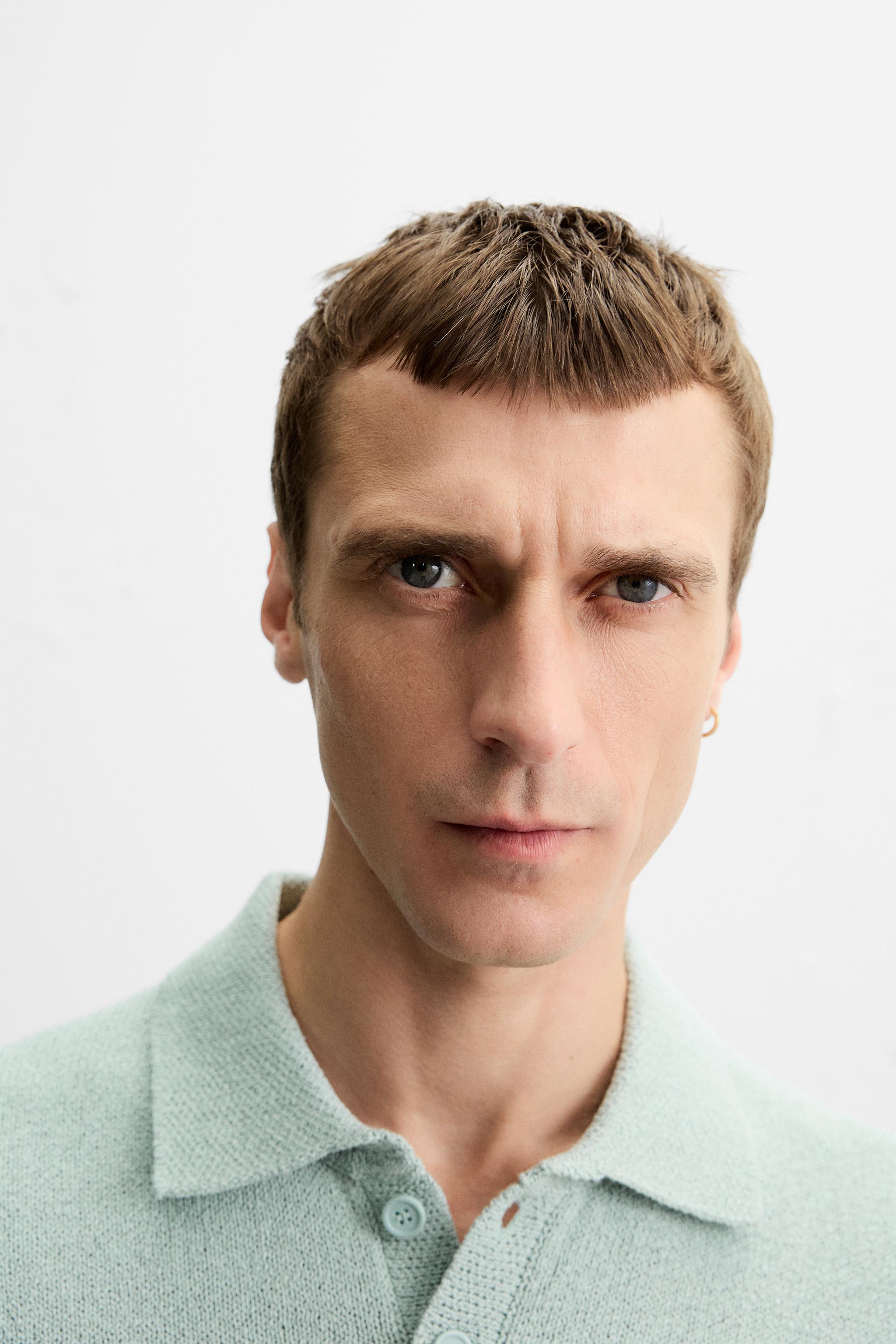 TEXTURED KNIT POLO SHIRT