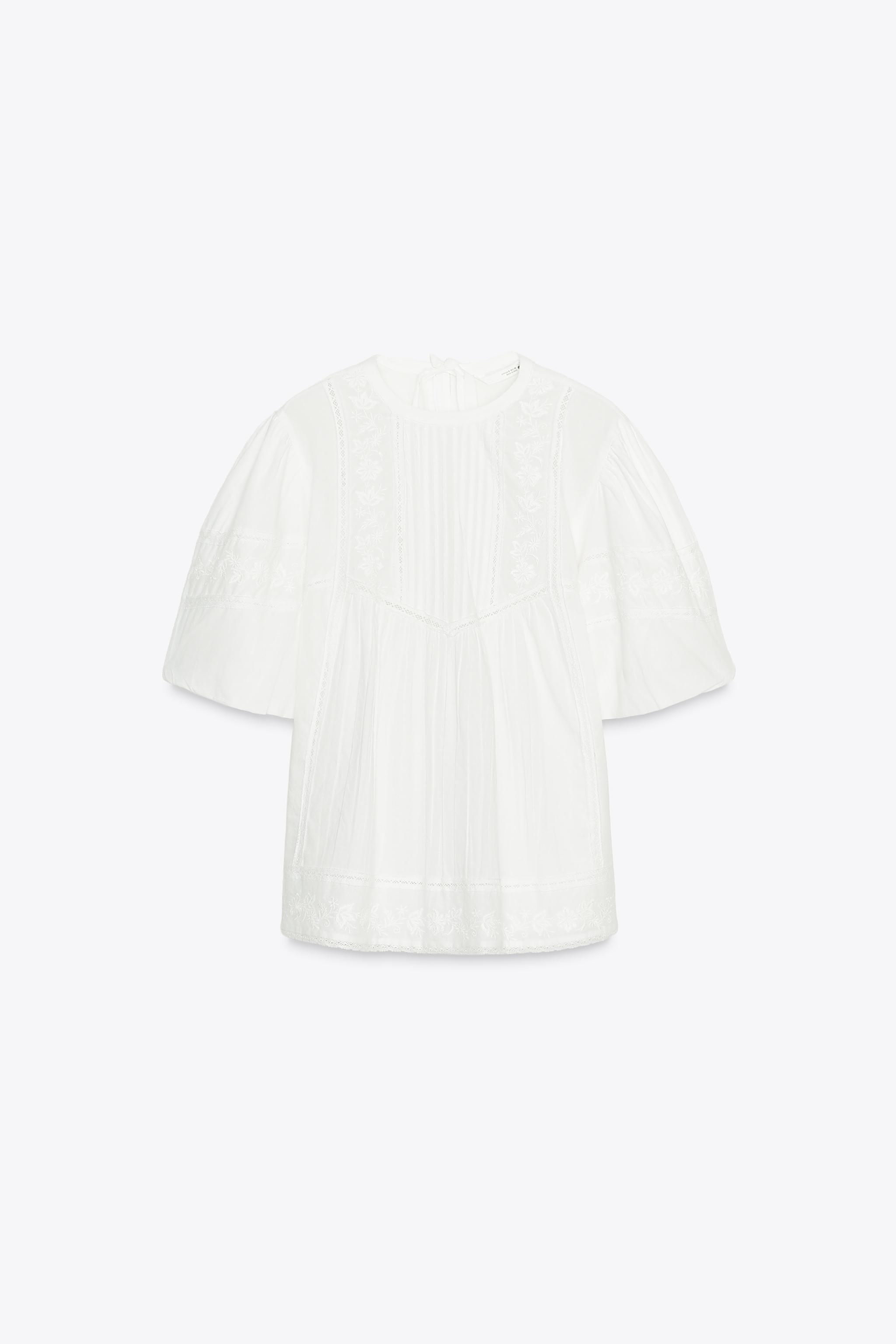 ZW COLLECTION EMBROIDERED ROMANTIC BLOUSE