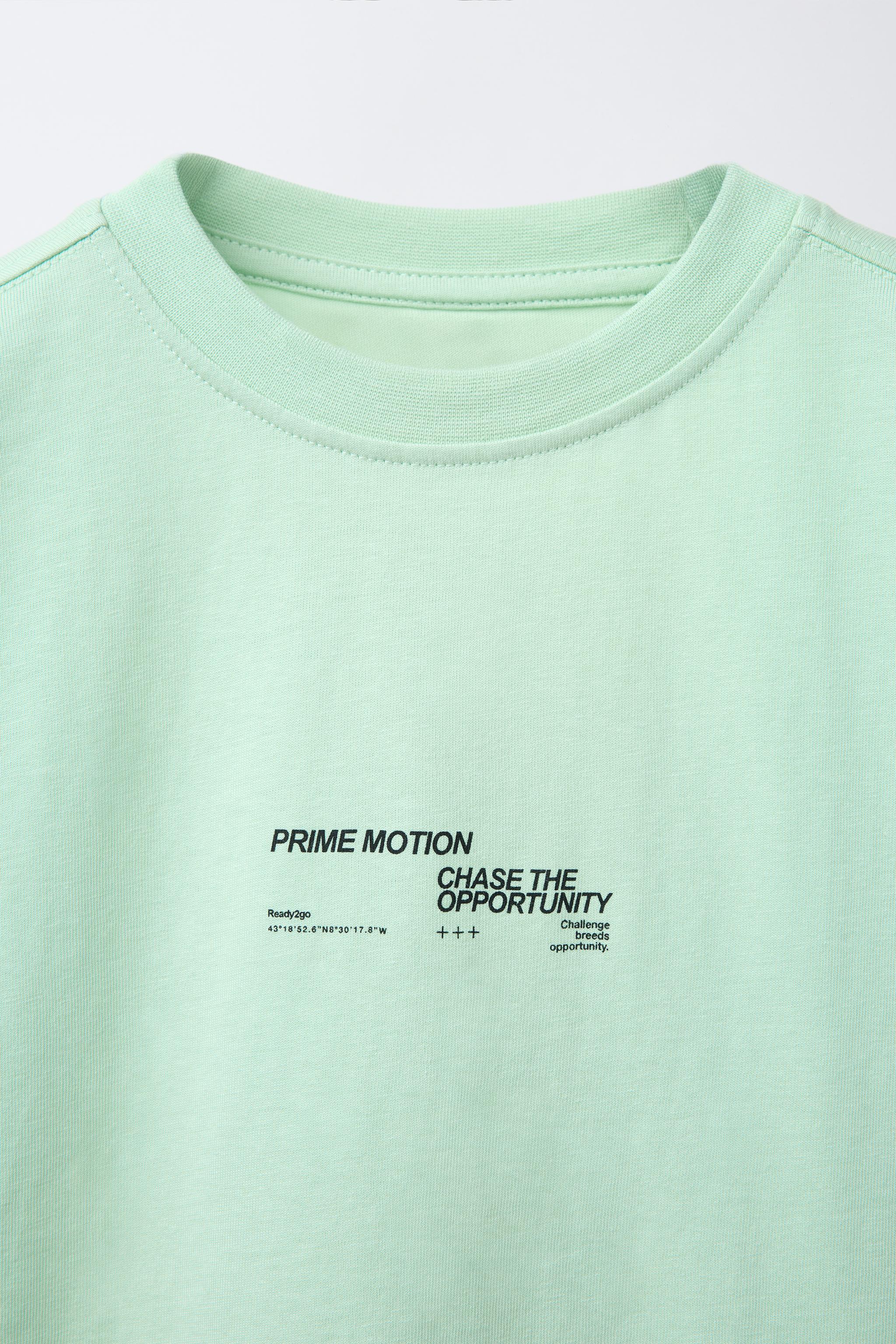 SPORTY TEXT LABEL T-SHIRT