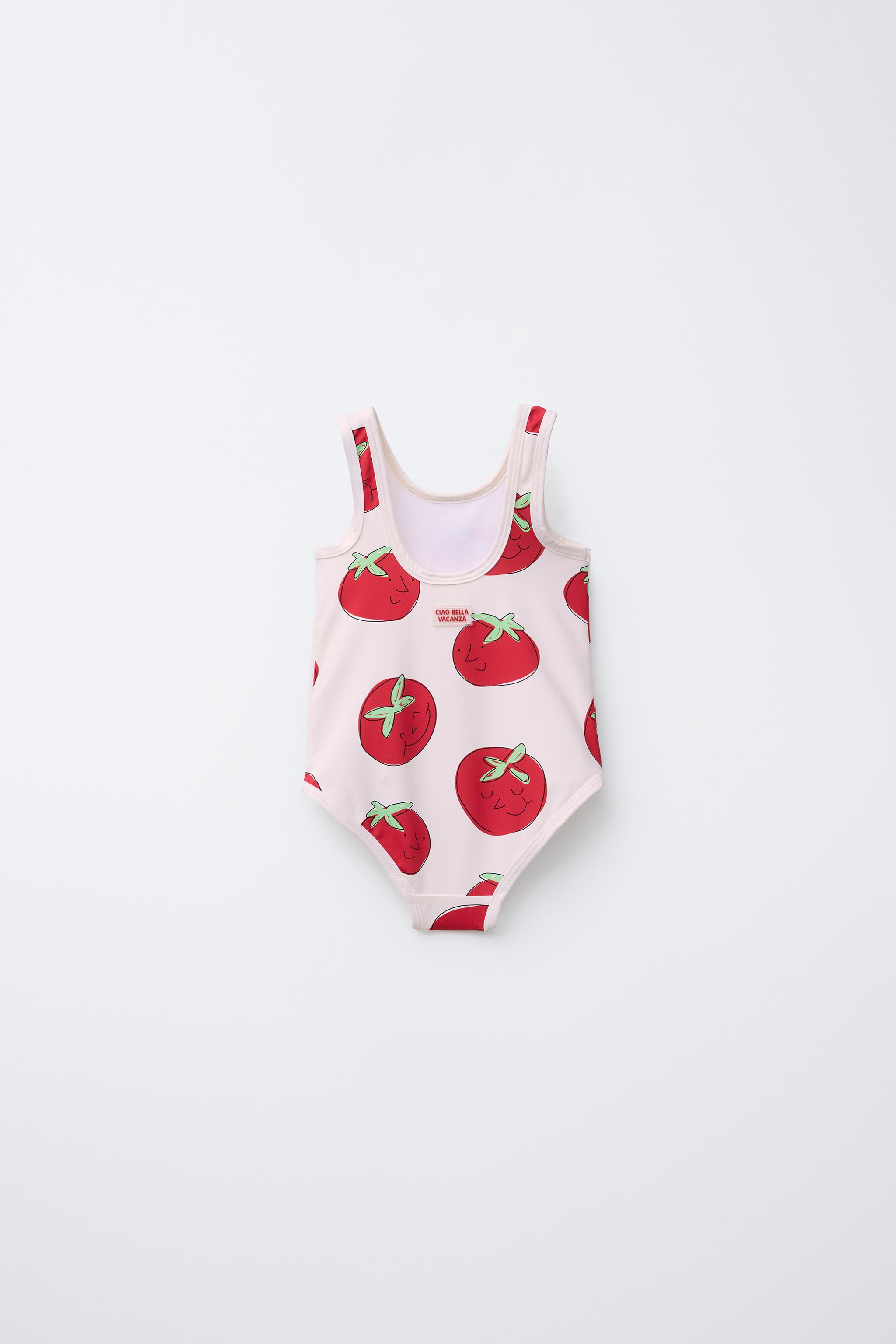 2-6 YEARS/ TOMATO SWIMSUIT