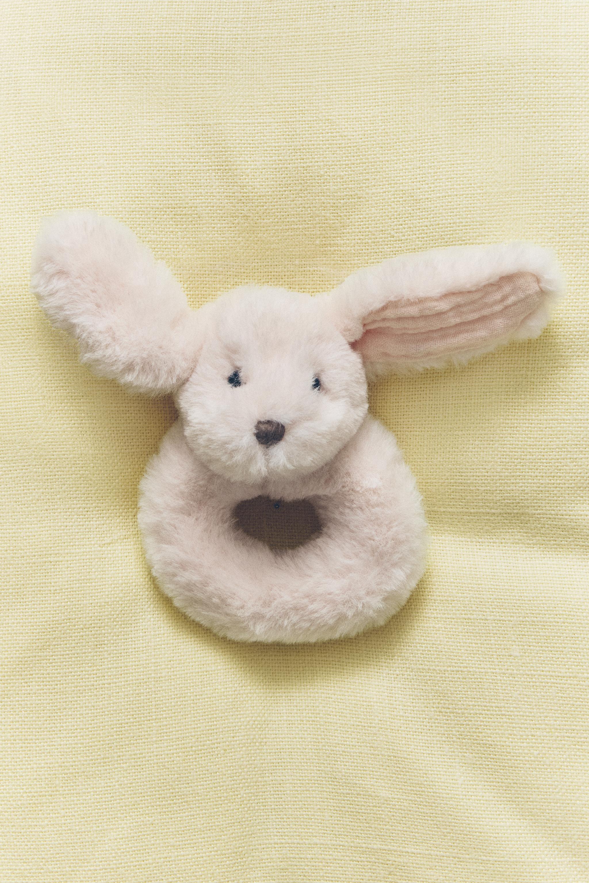 CHILDREN’S BUNNY PLUSH TOY RATTLE