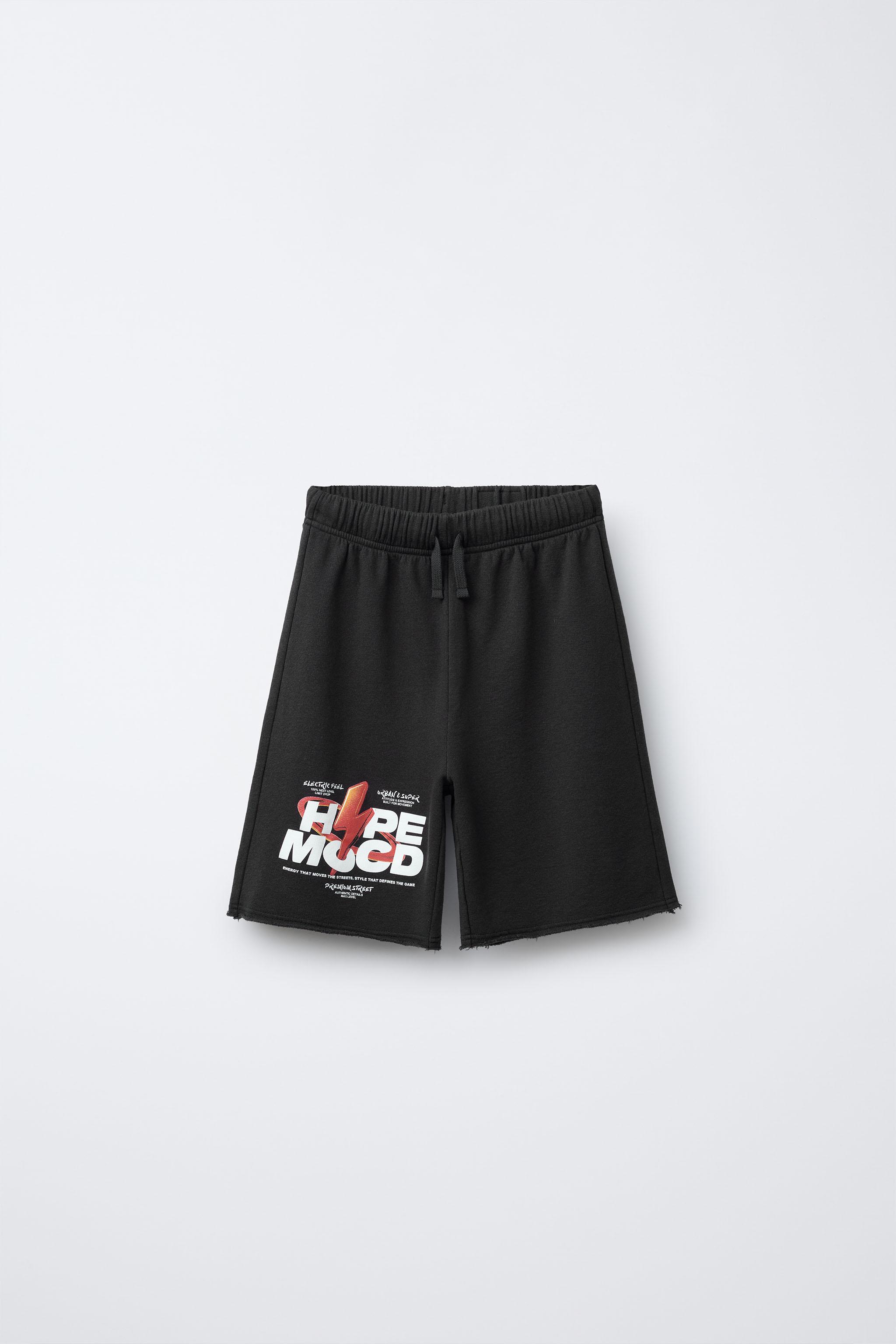 STRAIGHT STAR WASHED EFFECT FLEECE SHORTS