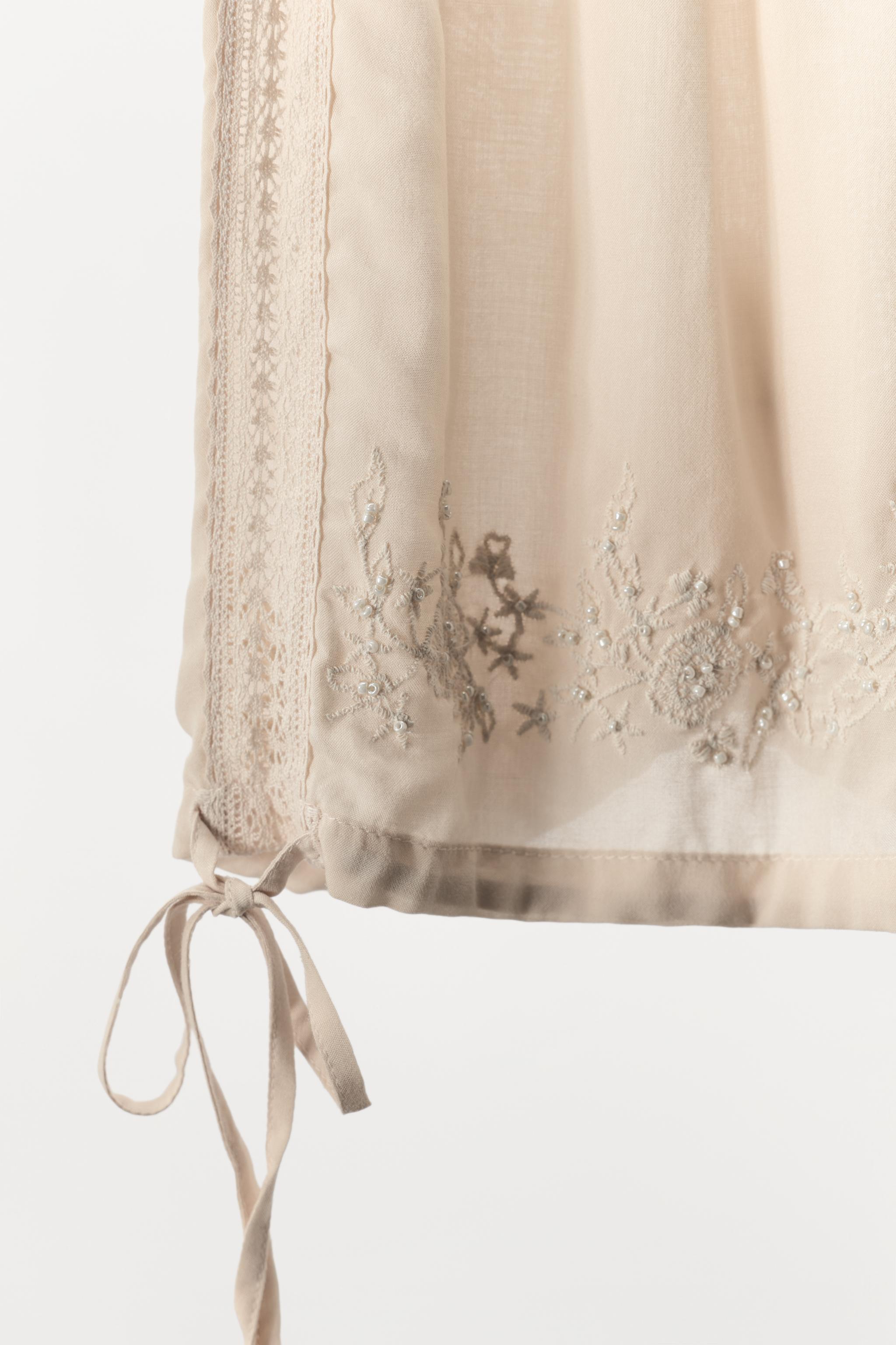 EMBROIDERED BEADED SHORTS