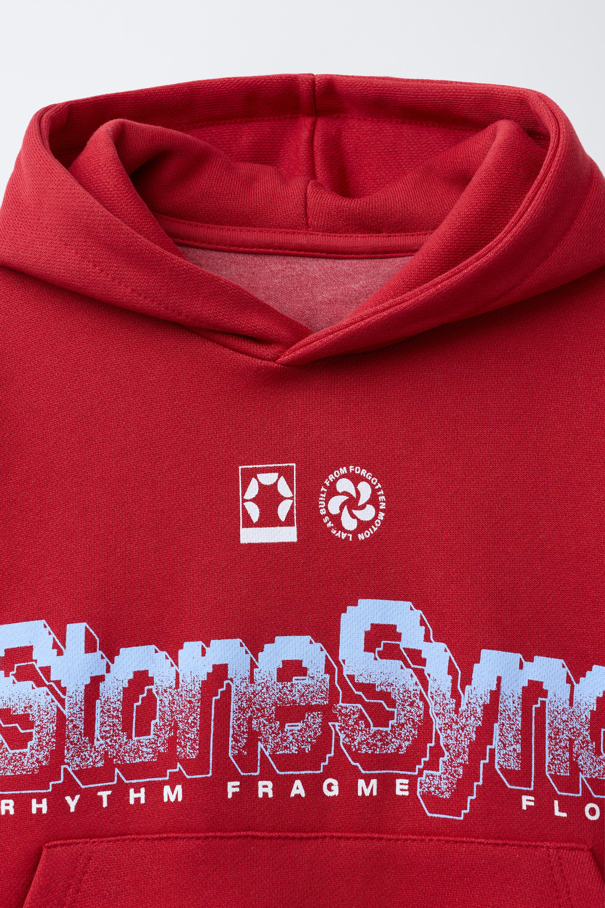 PRINTED HOODIE SWEATSHIRT