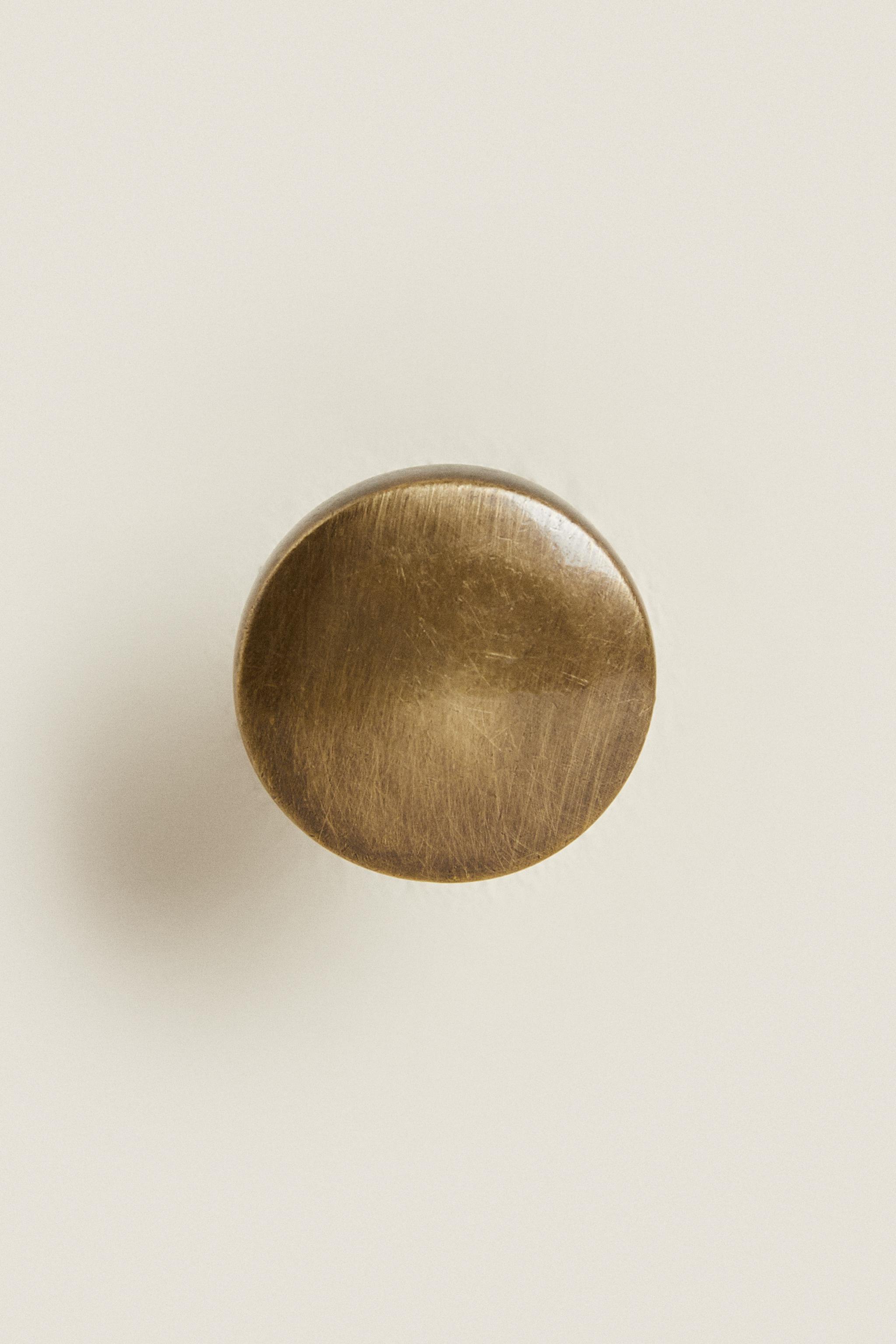 SET OF ROUND BRASS KNOBS (SET OF 2)