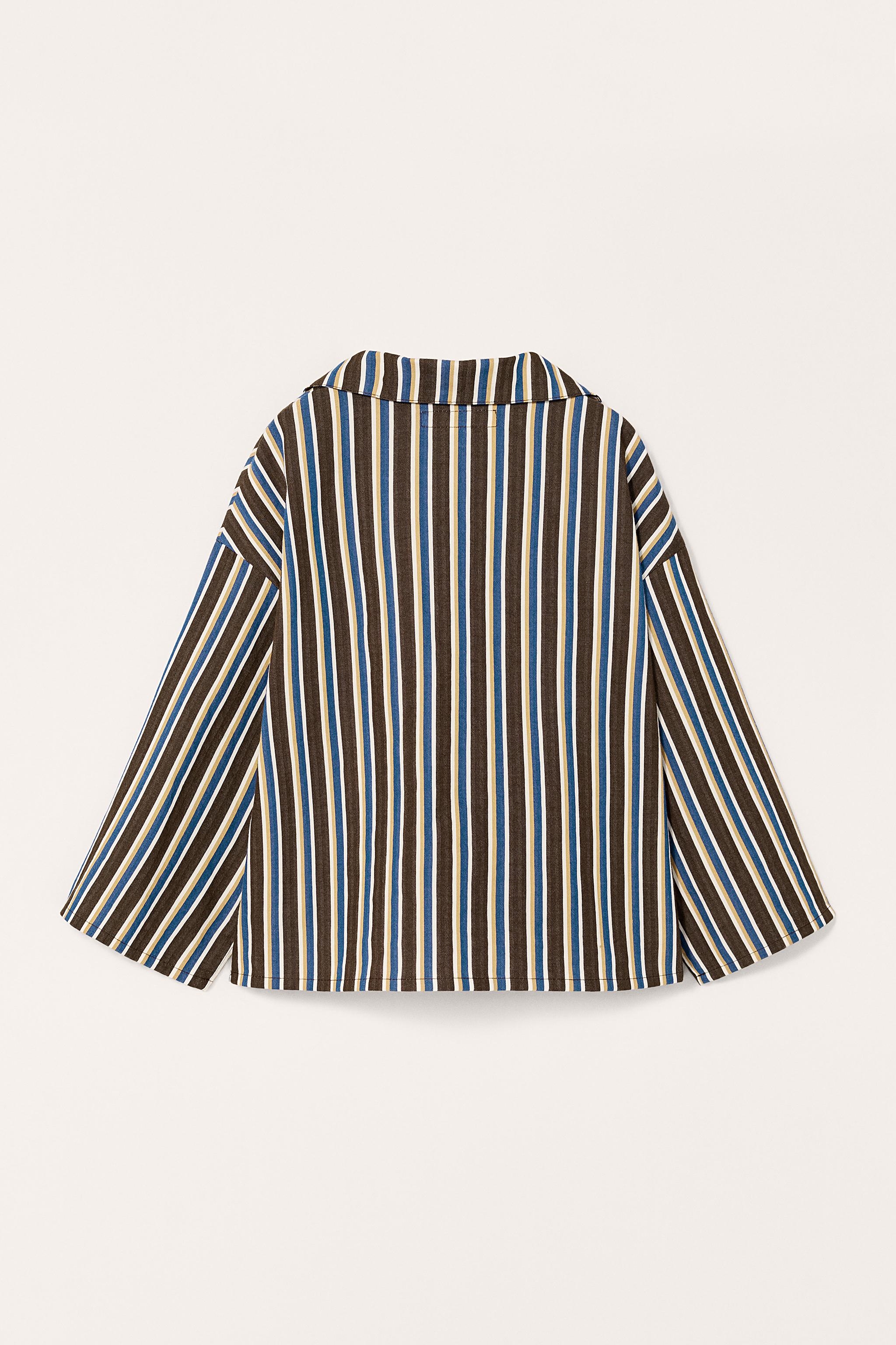 LIMITED EDITION STRIPED FLOWY SHIRT