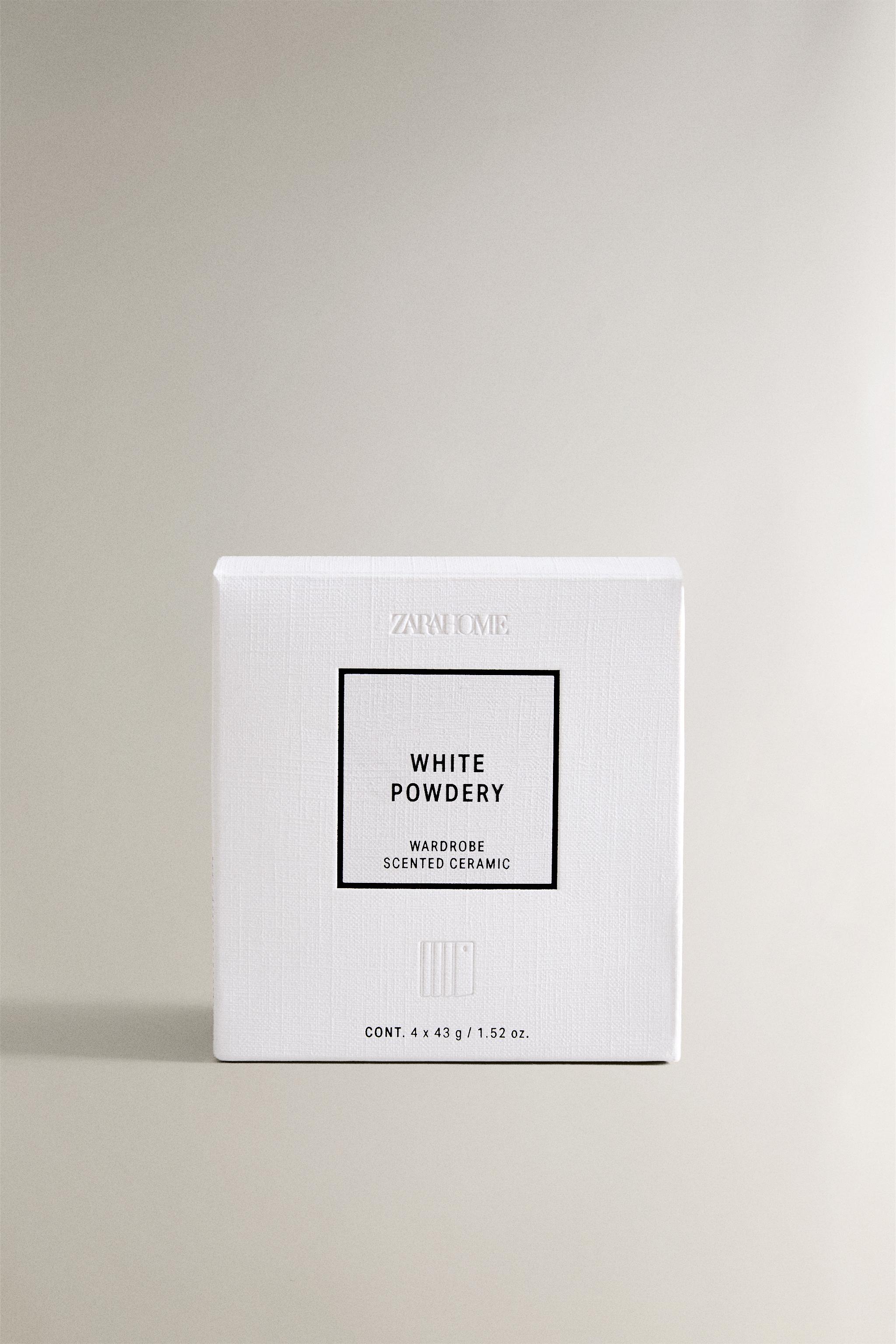 SET OF WHITE POWDERY WARDROBE SCENTED STICKS (SET OF 4)