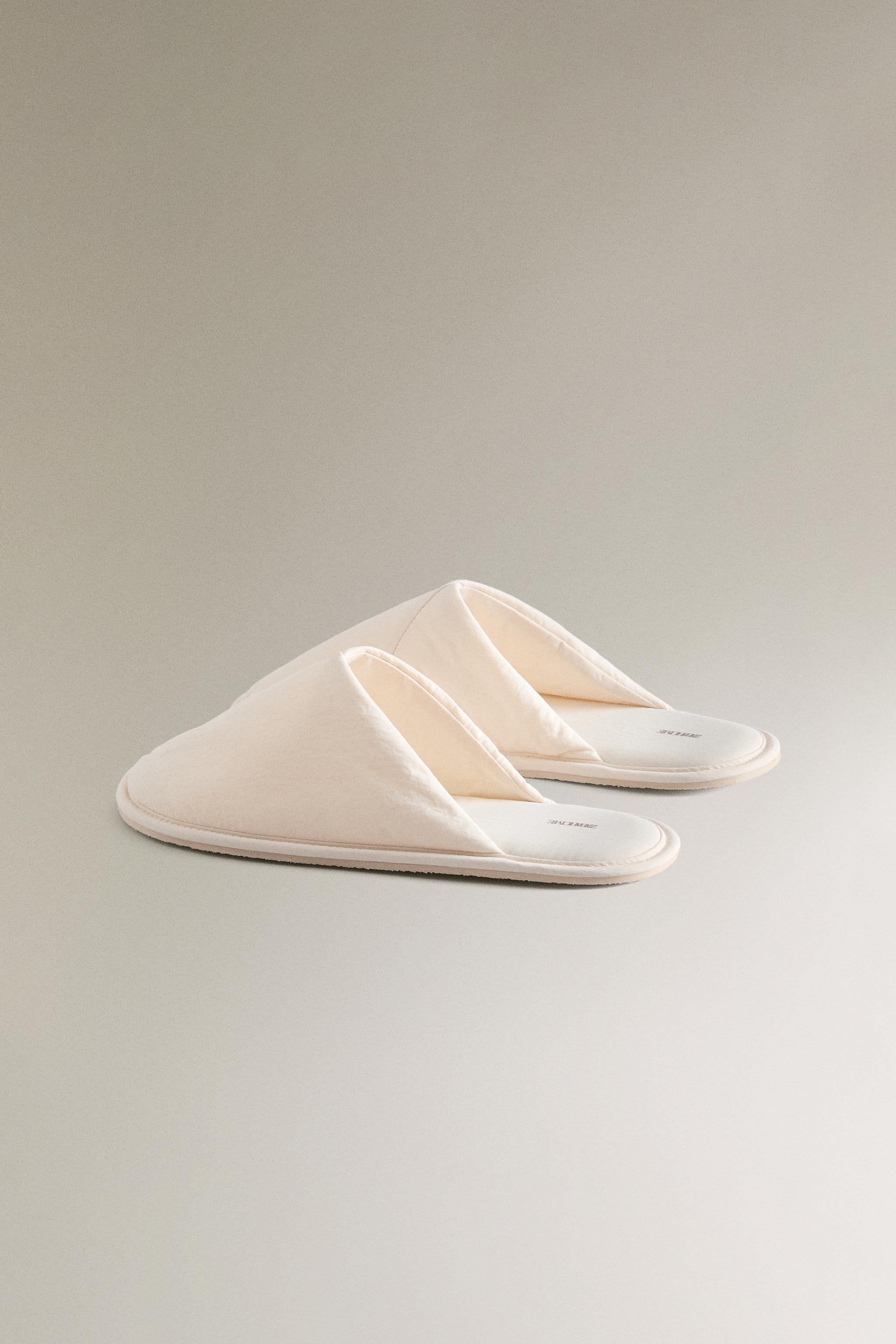 ASYMMETRIC TECHNICAL FABRIC SLIPPERS