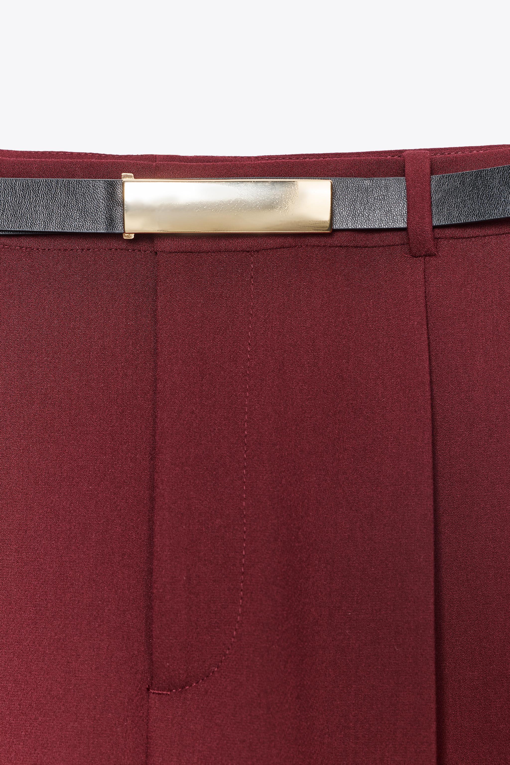 HIGH-WAISTED STRAIGHT LEG PANTS