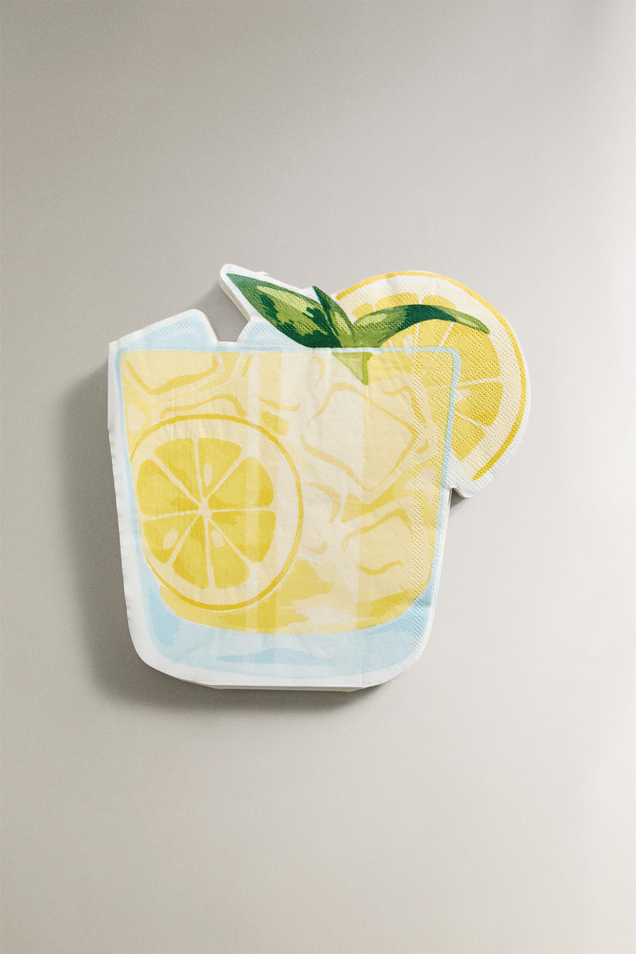 SET OF LEMONADE PAPER NAPKINS (SET OF 20)