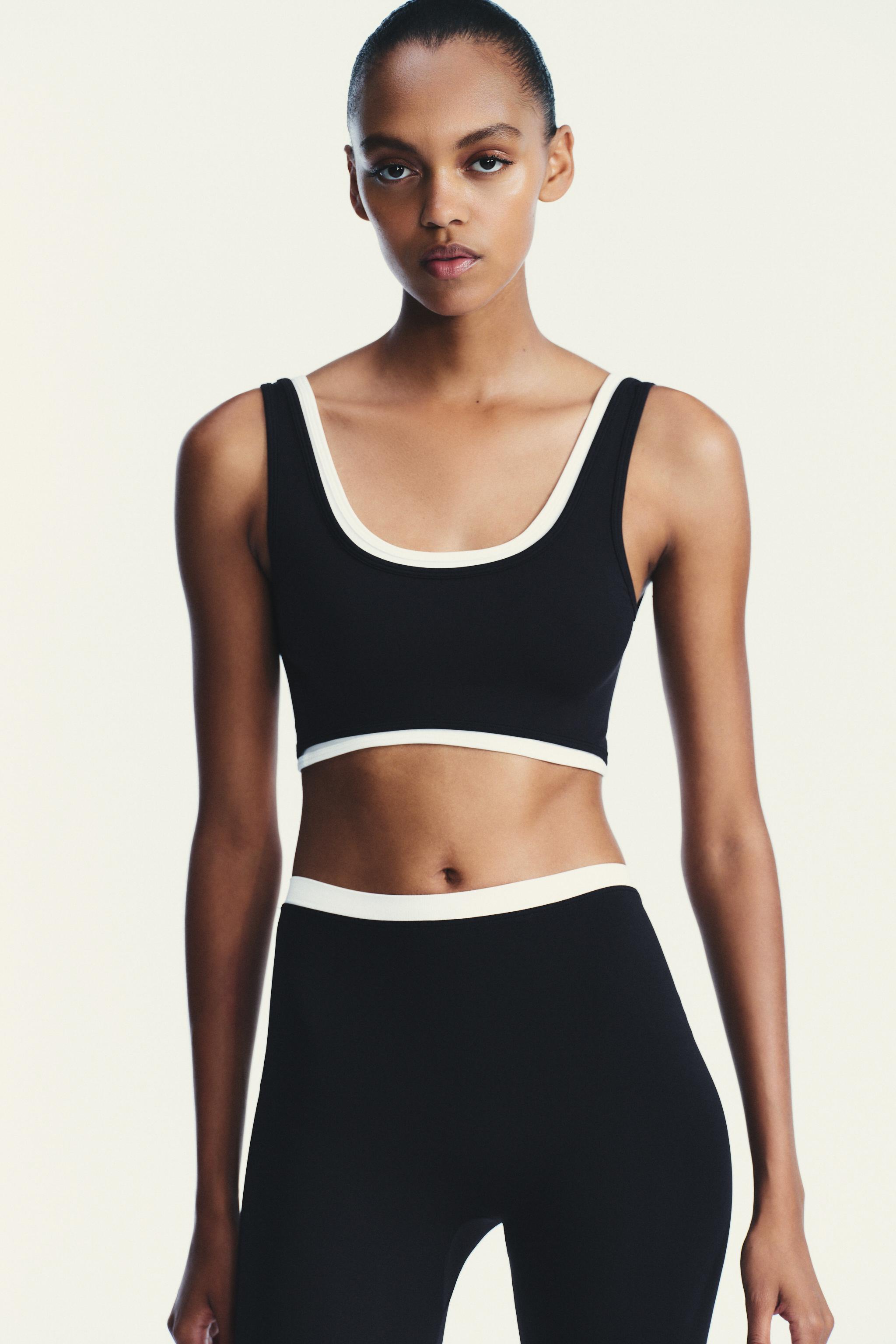 DOUBLE EFFECT SPORTS CROP TOP