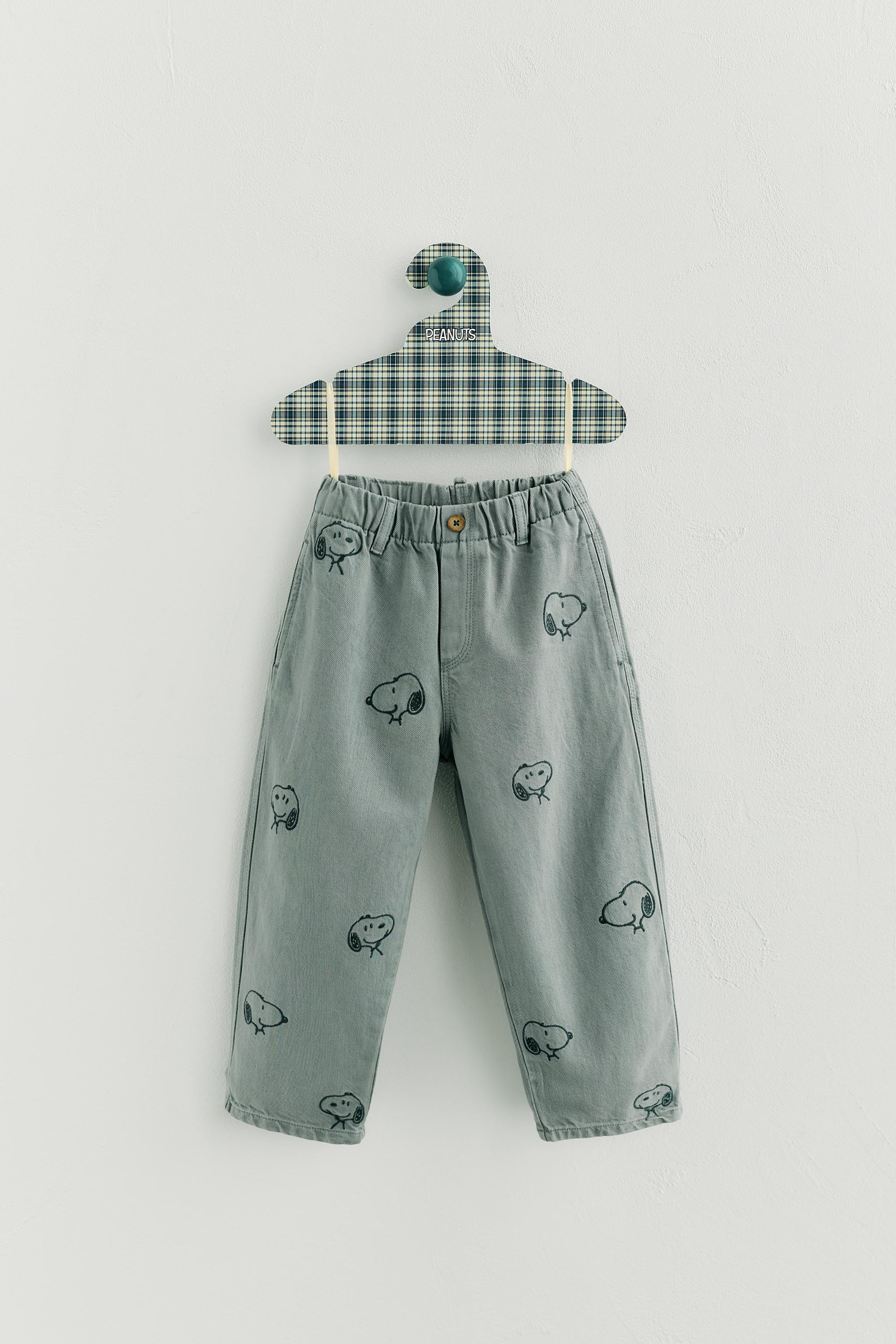 SNOOPY PEANUTS™ TWILL BAGGY PANTS