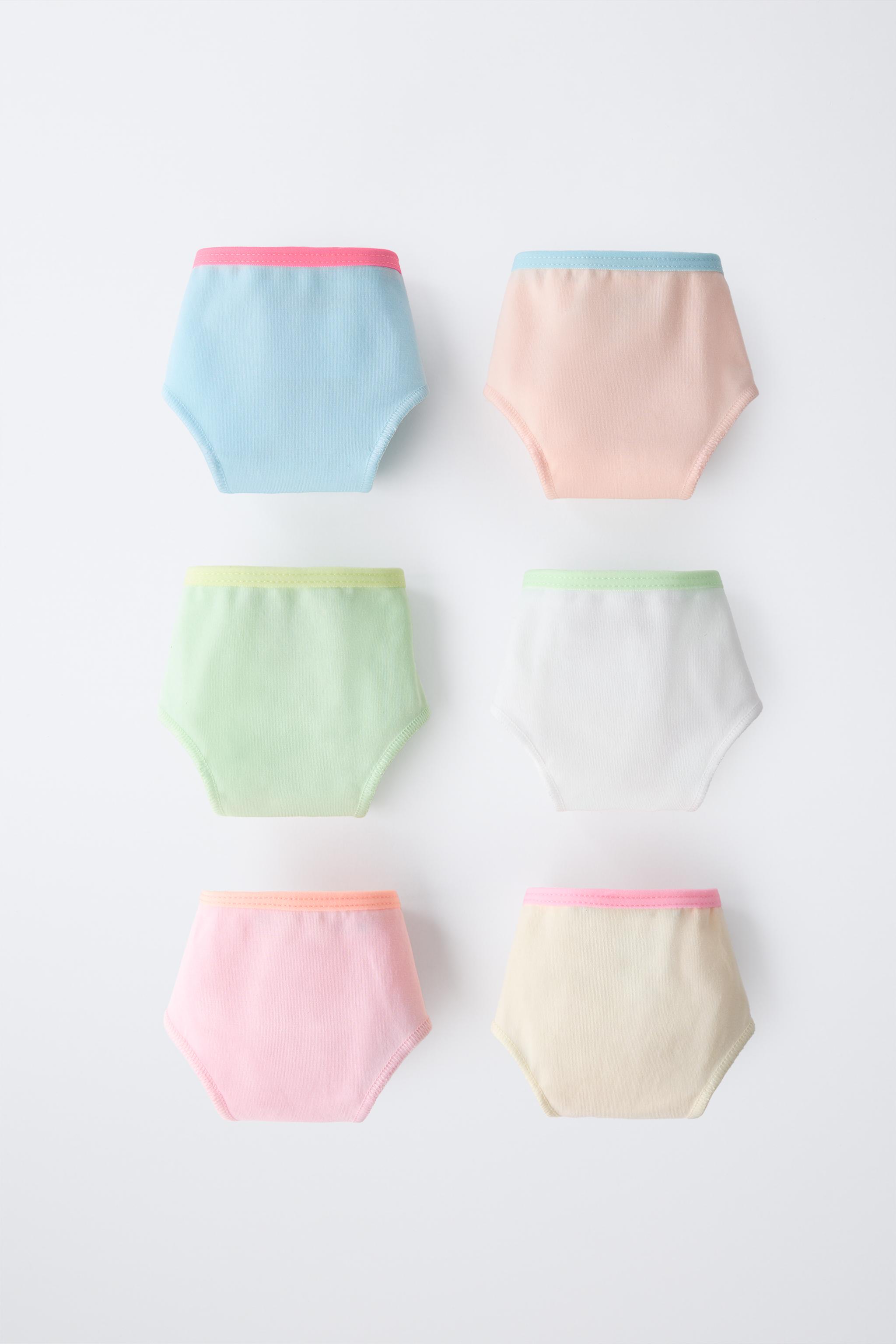 AGES 6-14 / SIX-PACK OF BRIEFS WITH FLUORESCENT DETAILS