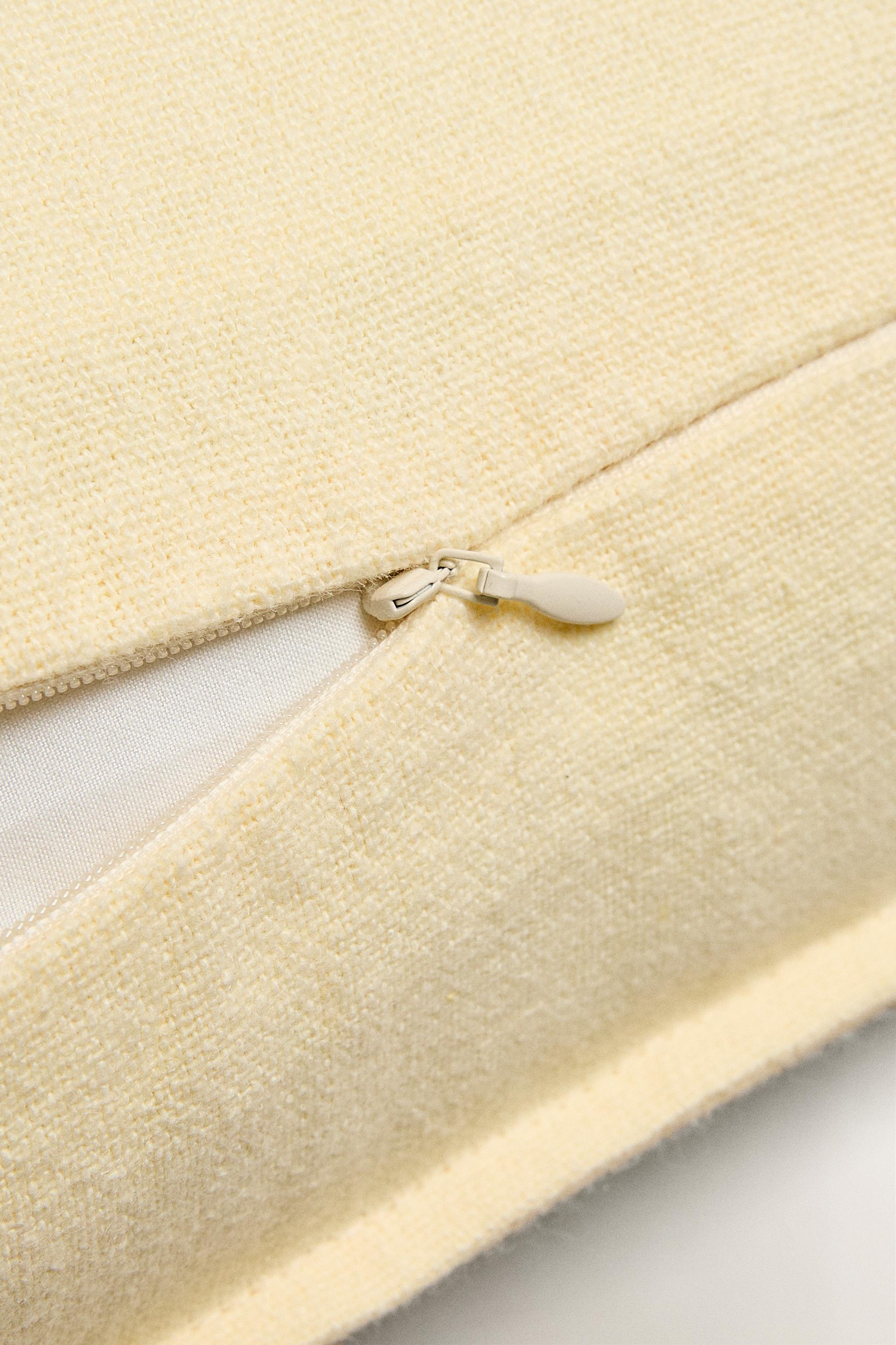 BACKSTITCHED THROW PILLOW COVER