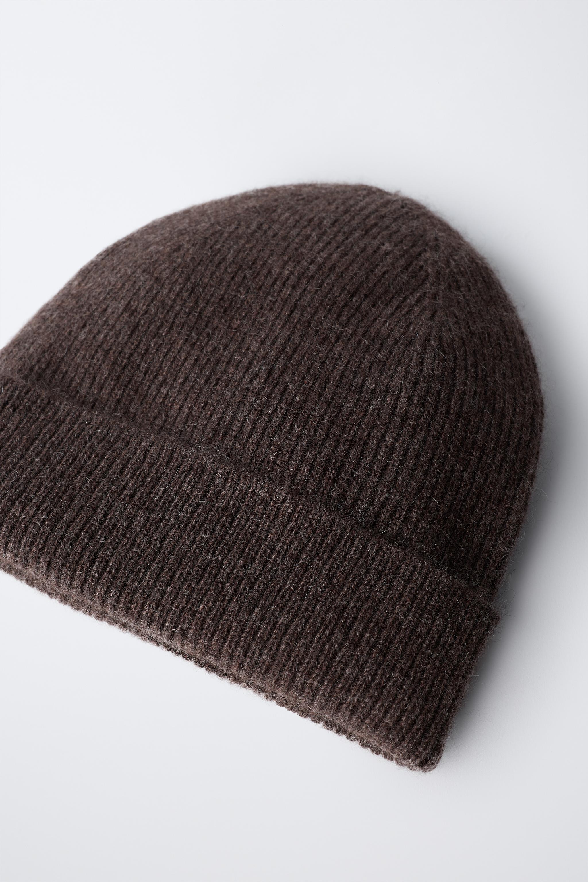 RIBBED 100% CASHMERE HAT