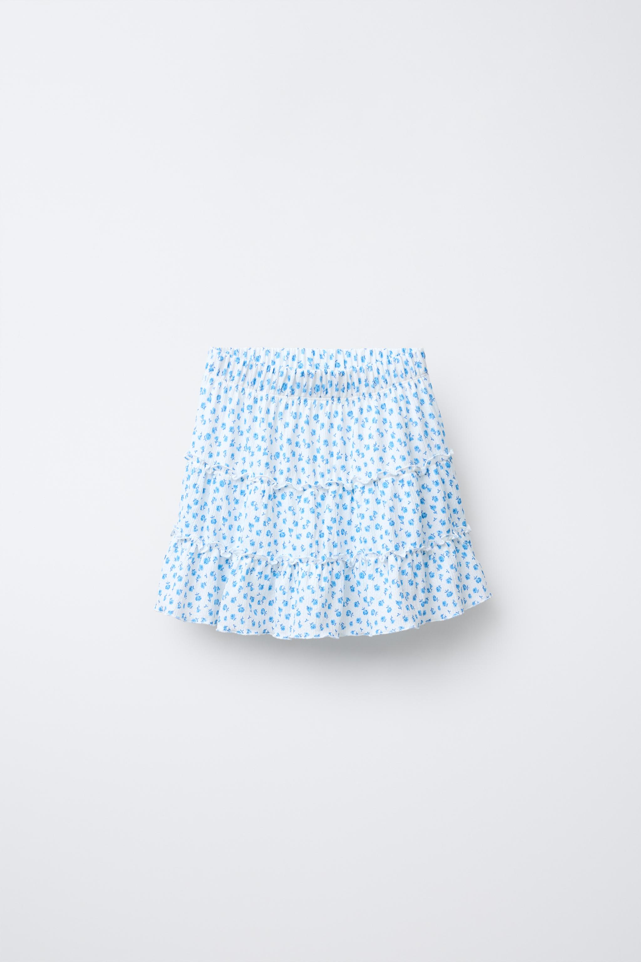 TEXTURED PRINT SKORT