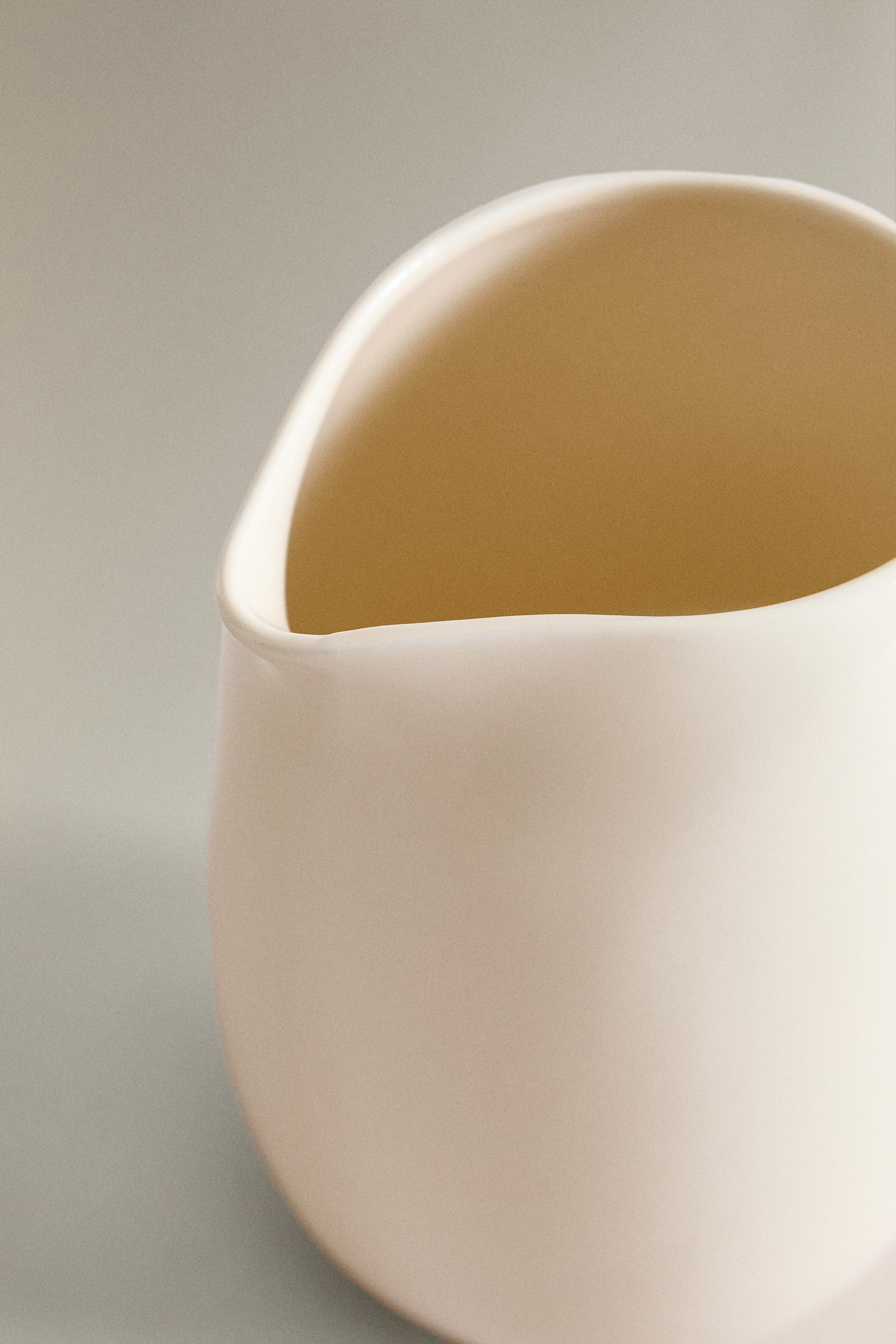 PLAIN STONEWARE MILK PITCHER