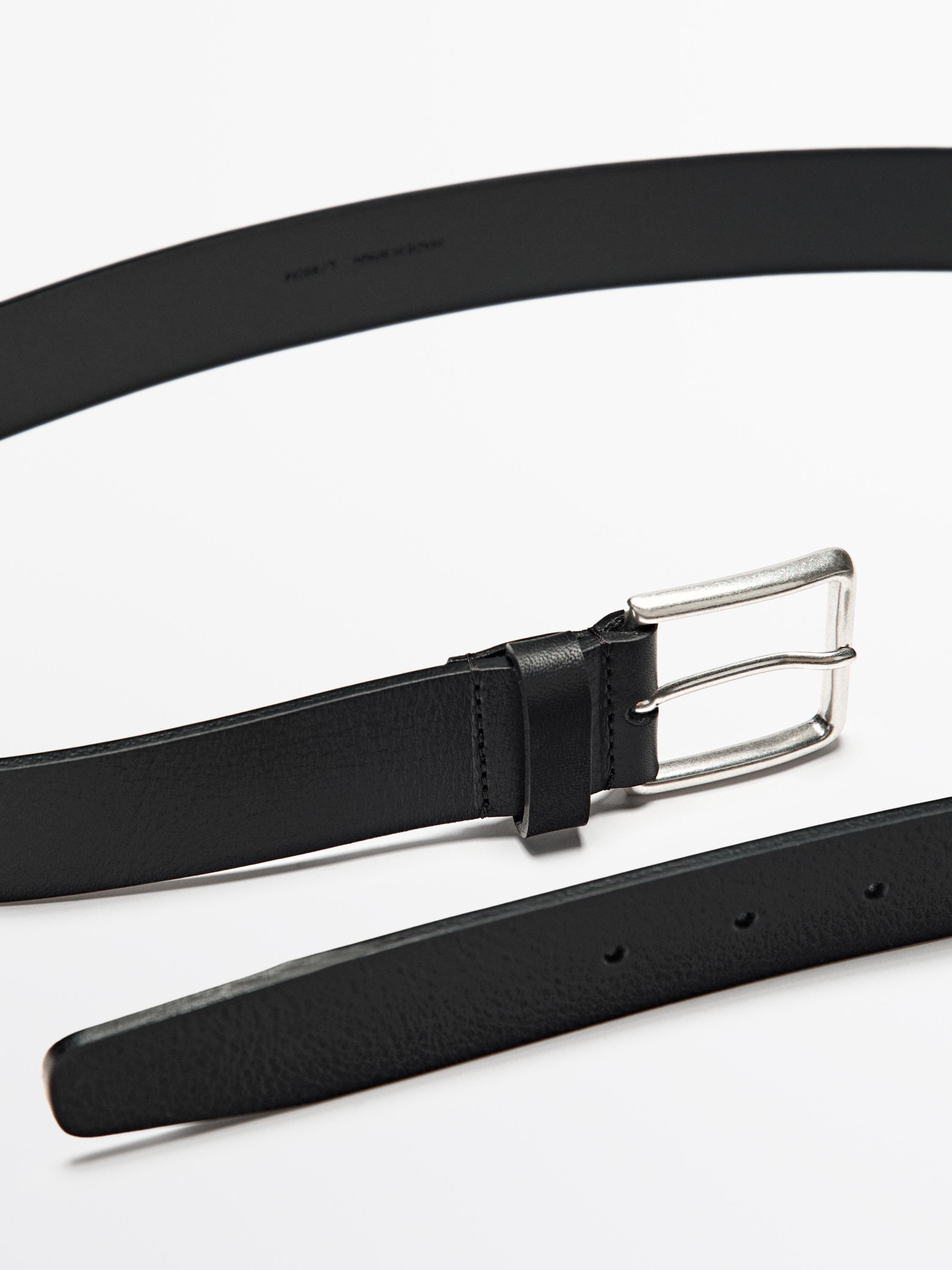 Nappa leather belt