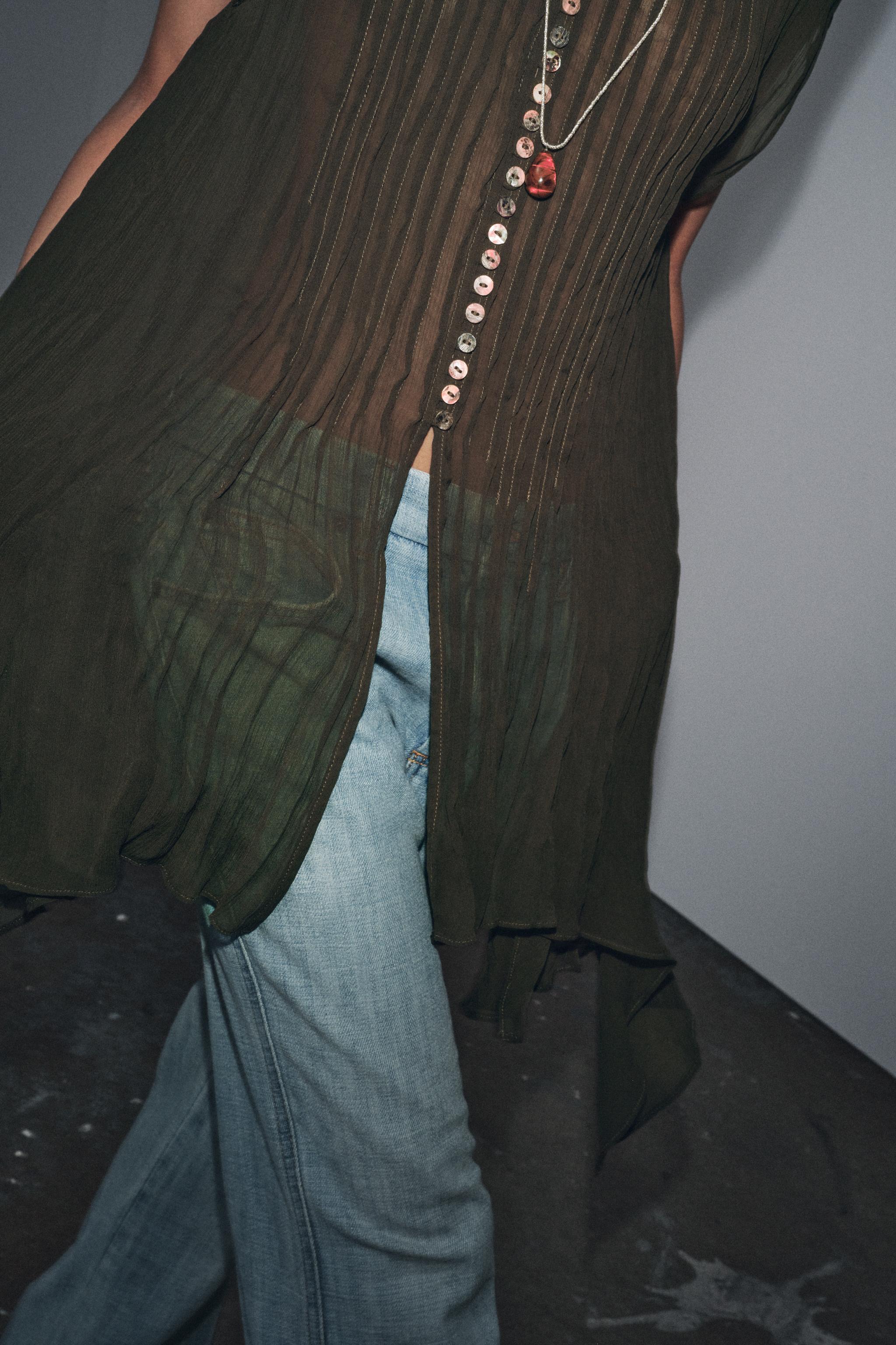 ZW COLLECTION COTTON GAUZE SHIRT