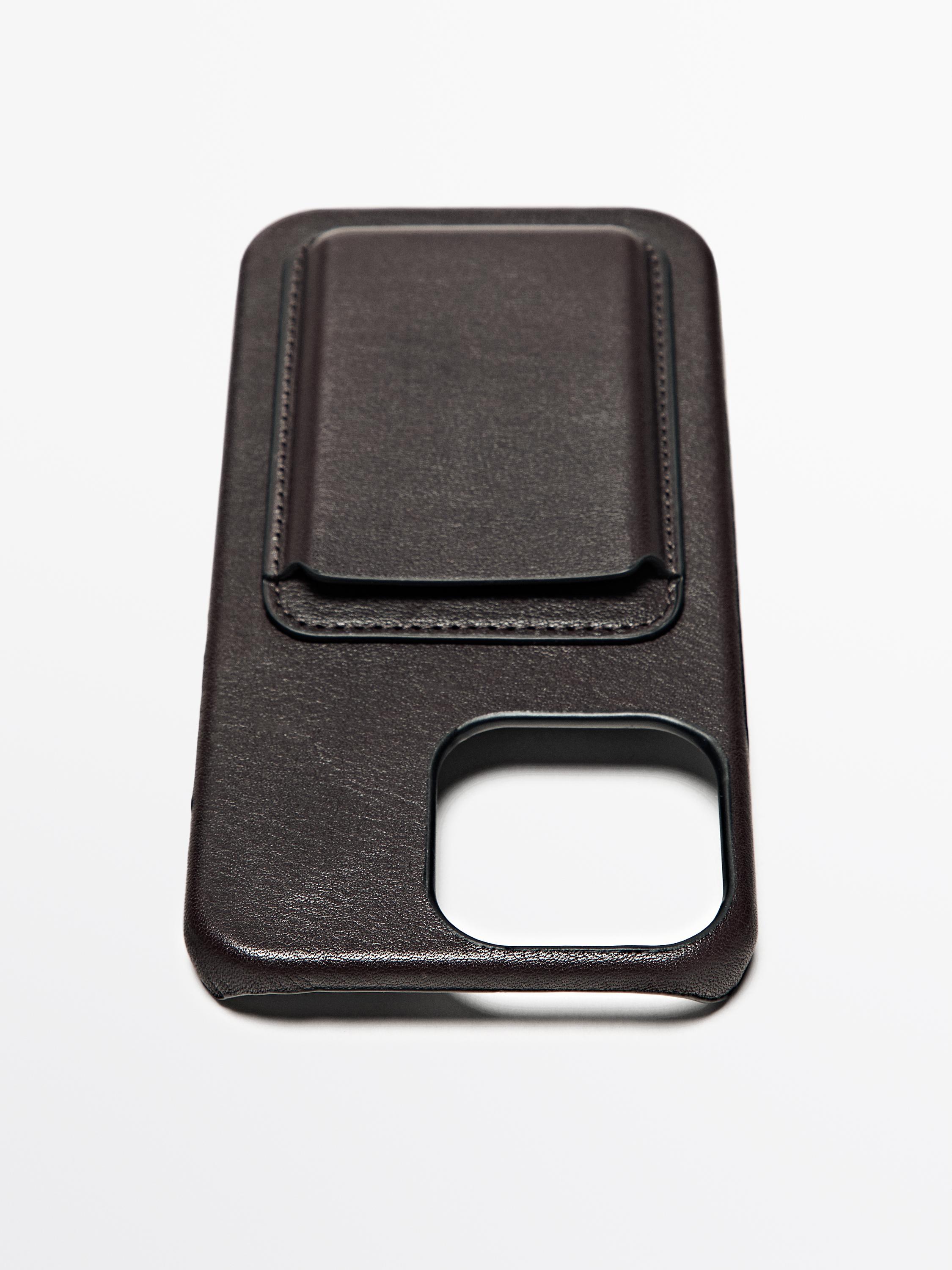 Nappa leather iPhone Pro Max case