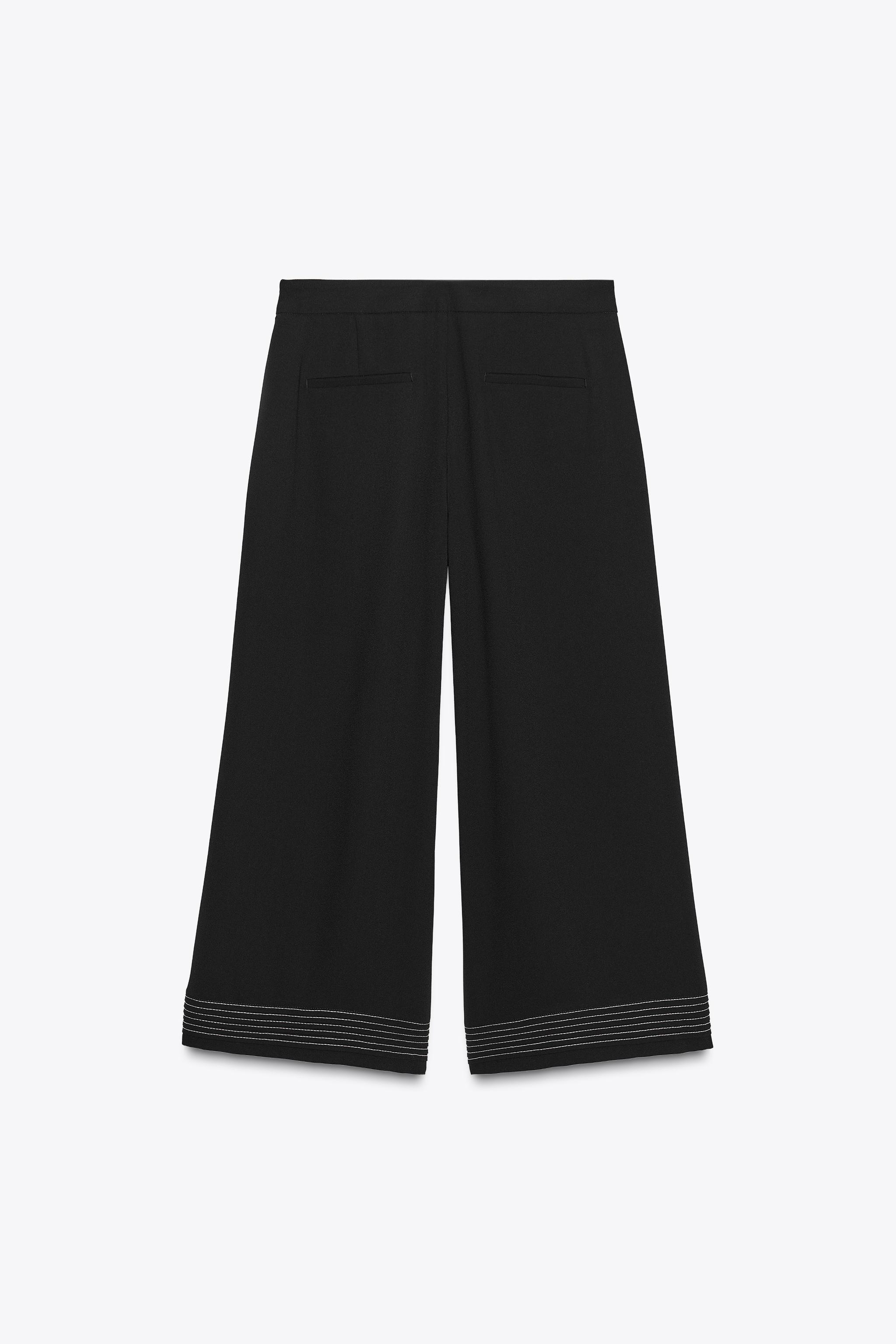 PLEATED HEM CULOTTES