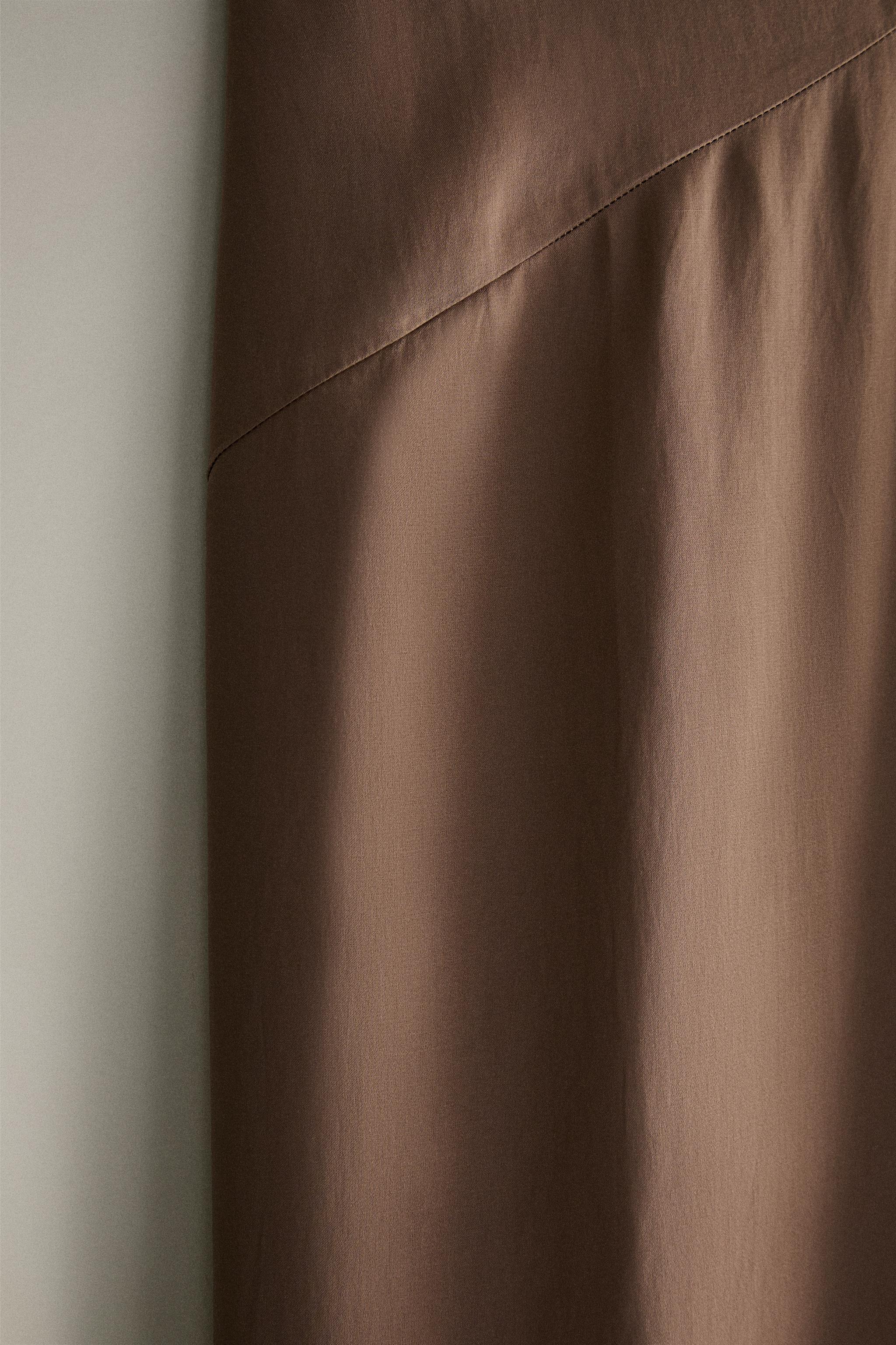 GATHERED SATEEN NIGHTGOWN