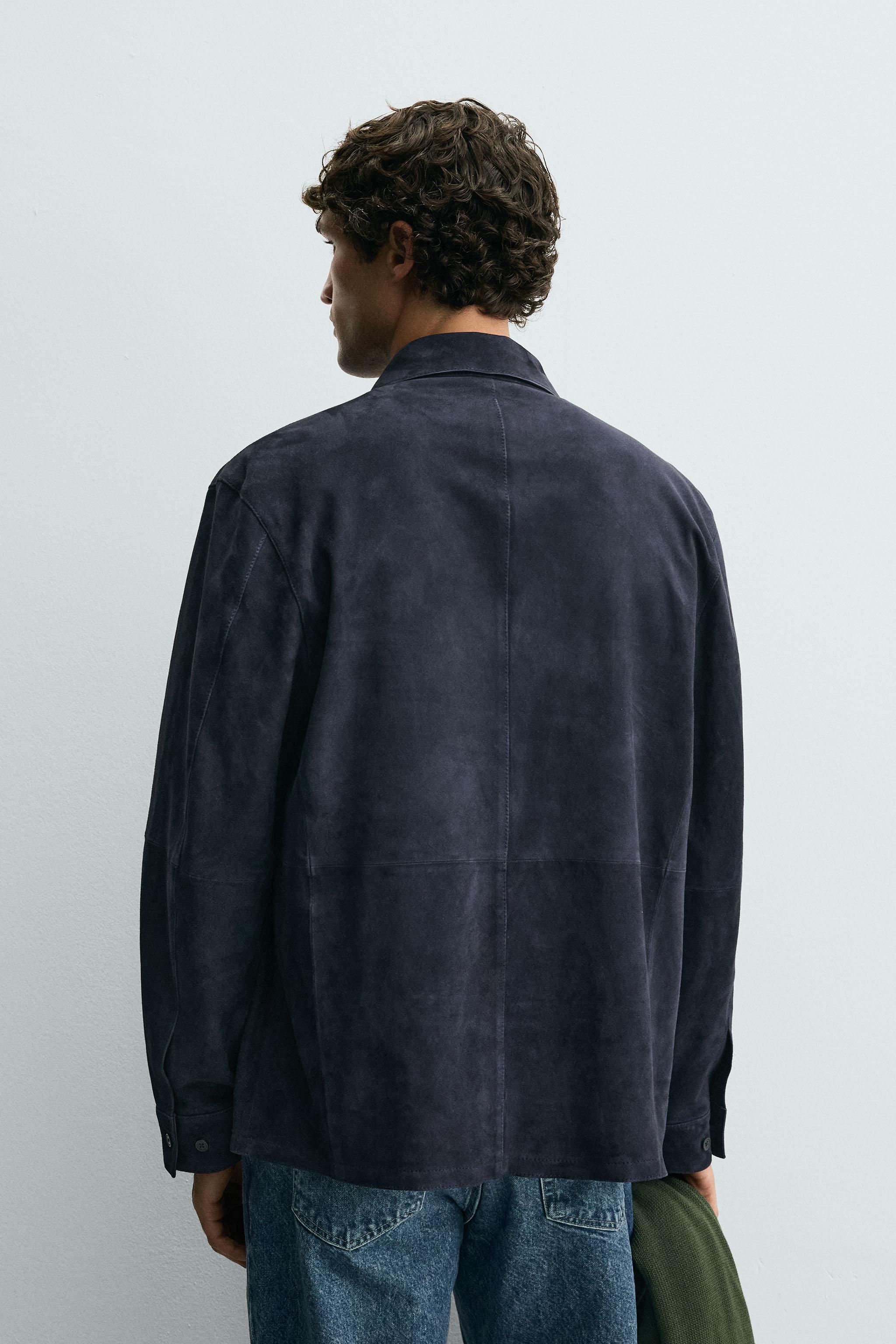 SUEDE LEATHER OVERSHIRT