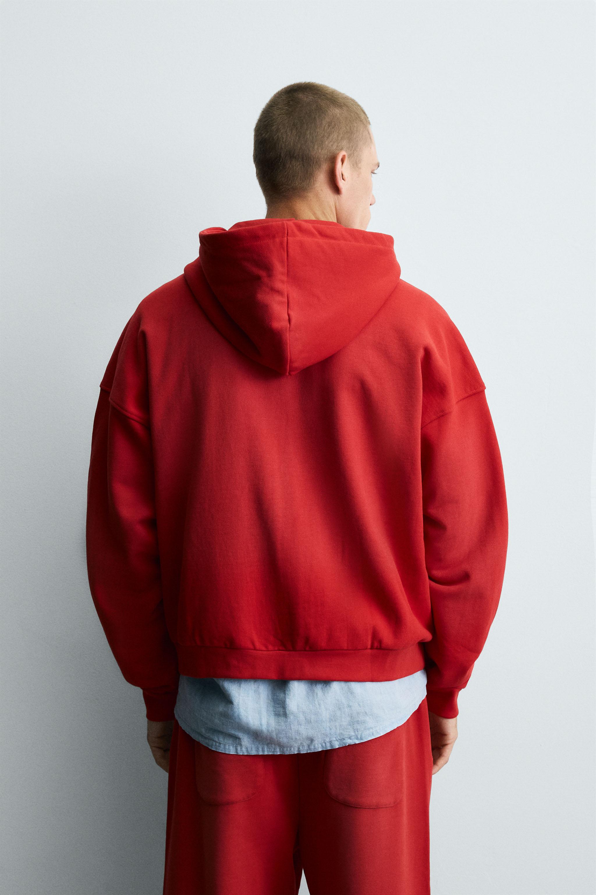 SPRAY WASH ZIP SWEATSHIRT