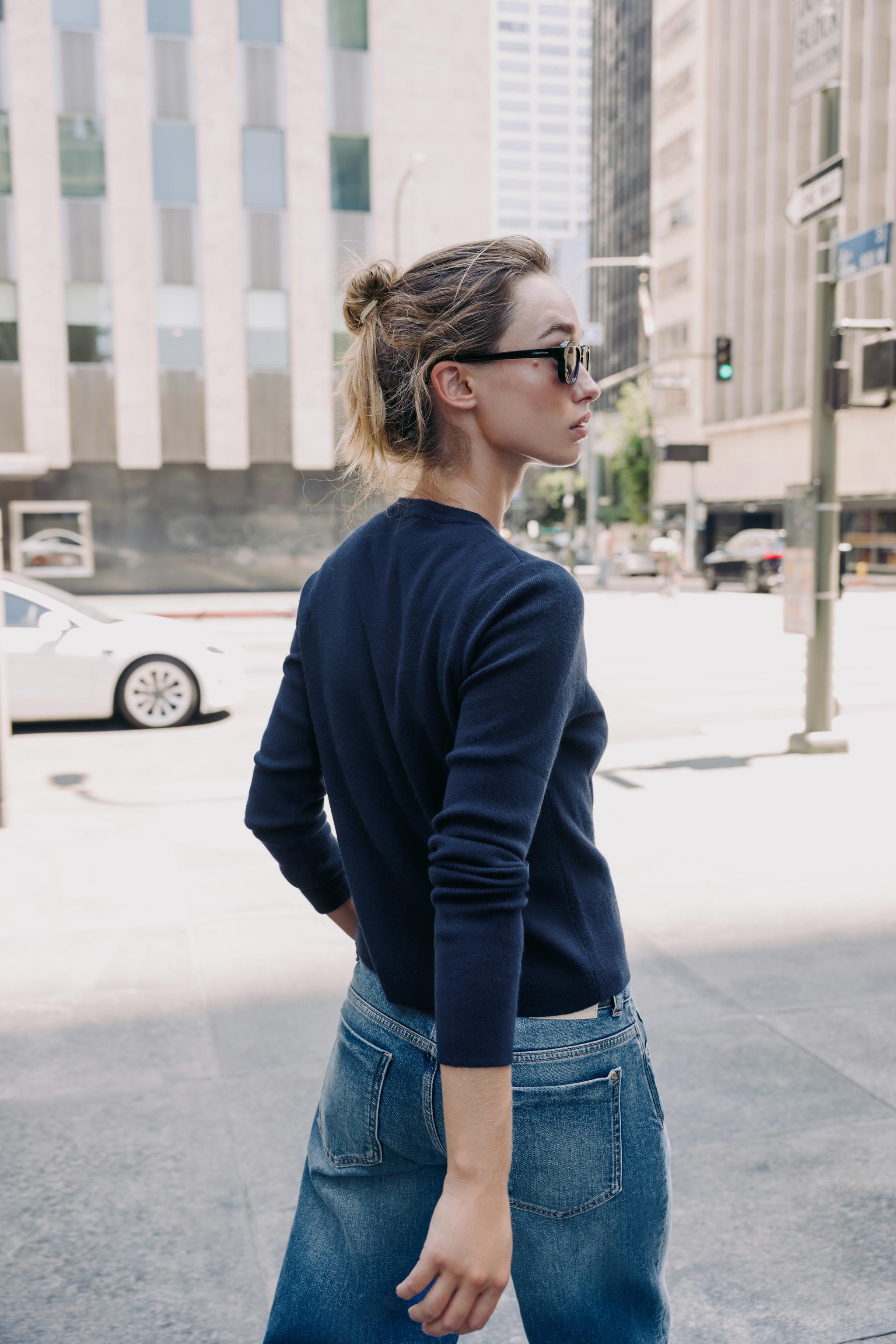 BASIC KNIT BUTTON CARDIGAN