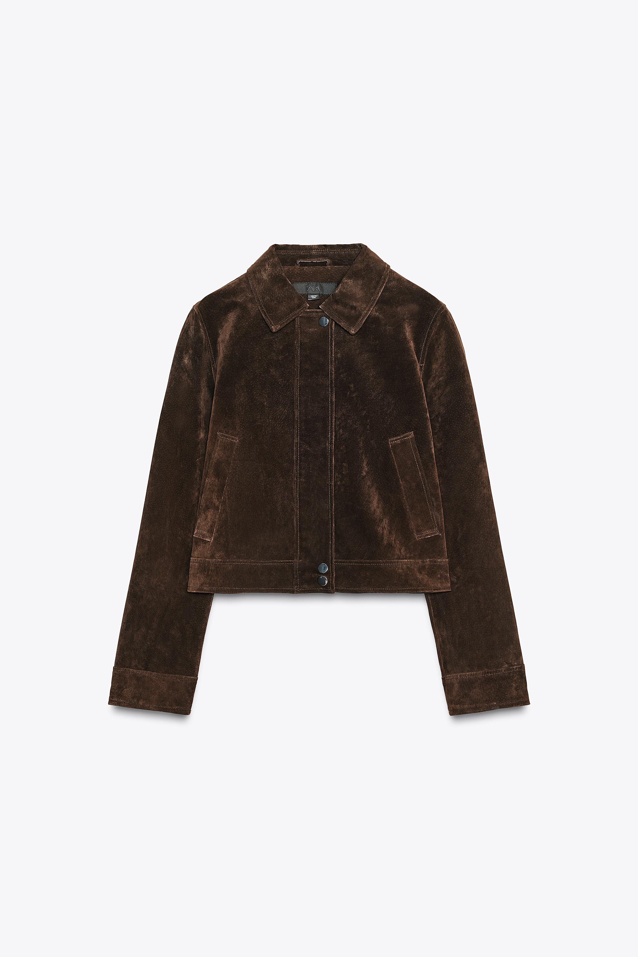 100% LEATHER SHORT JACKET