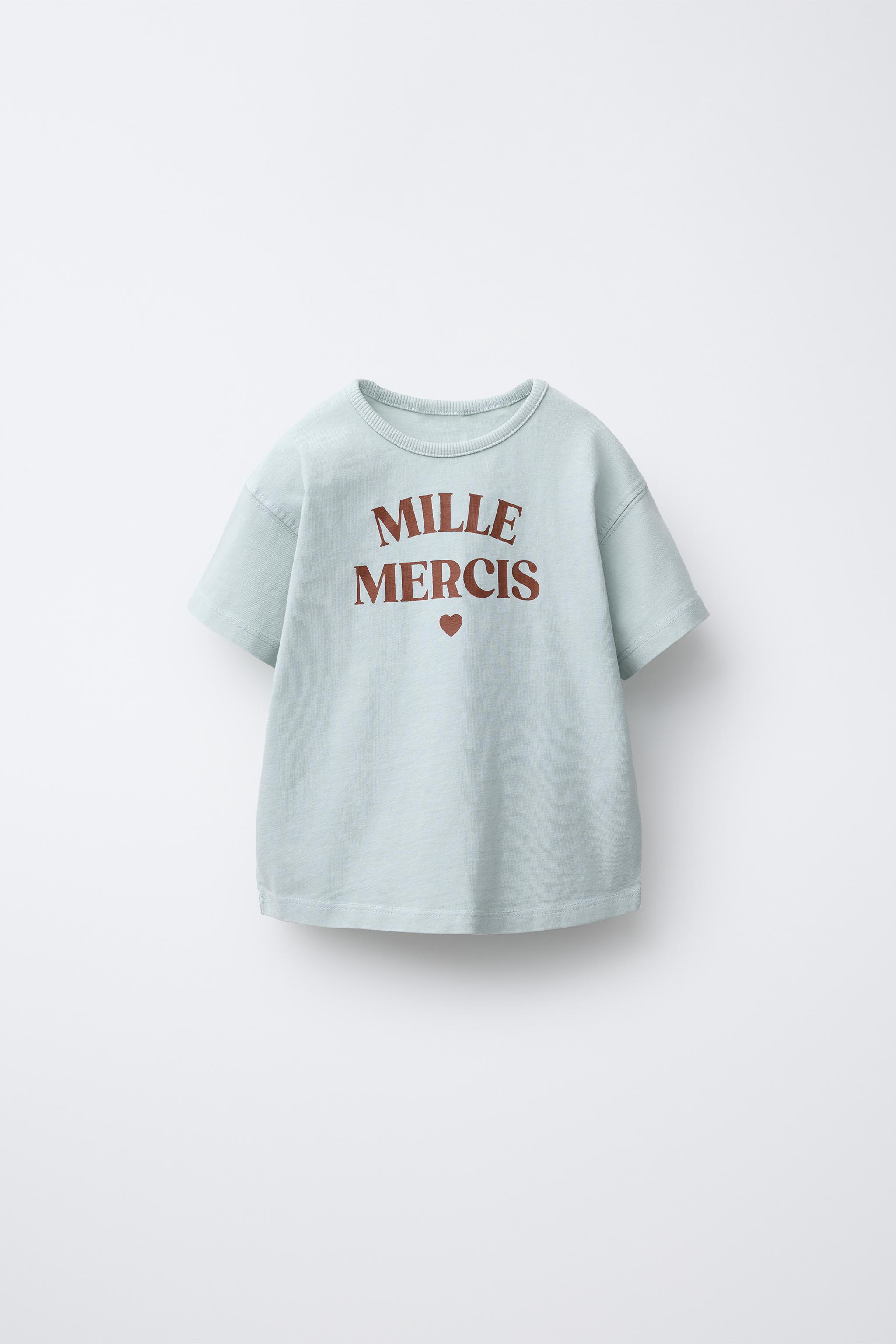 WASHED EFFECT TEXT T-SHIRT