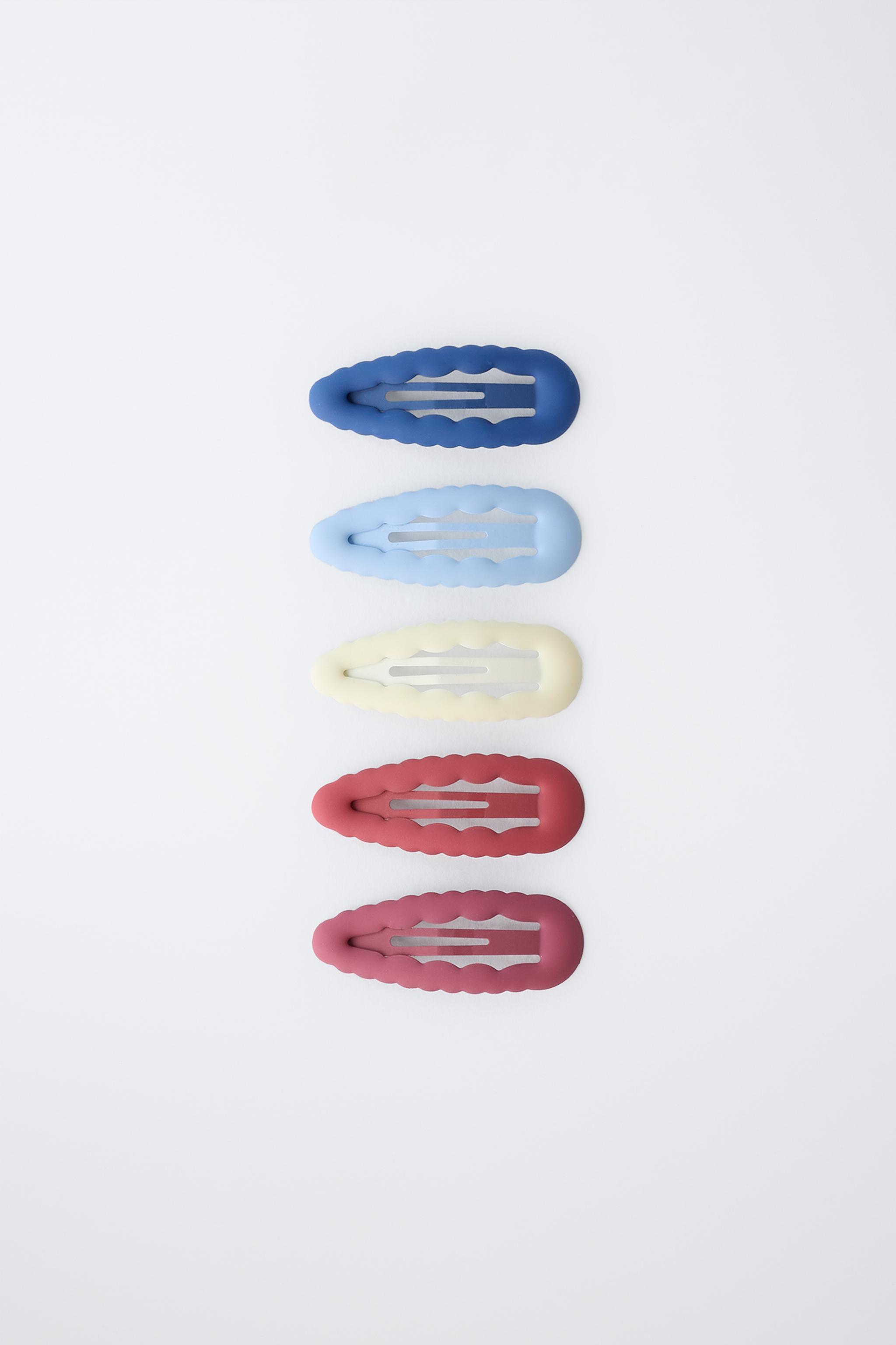 PACK OF FIVE WAVY HAIR CLIPS