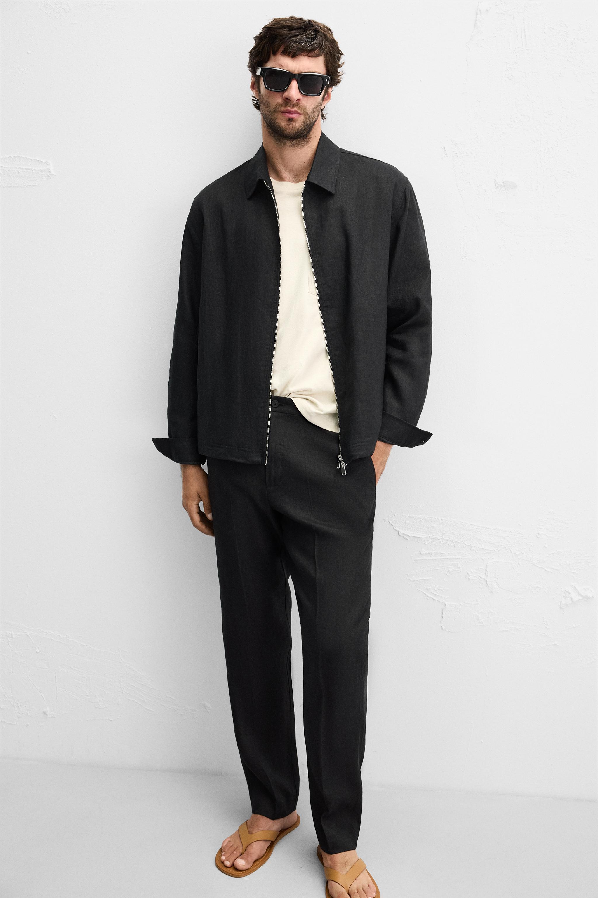 100% LINEN OVERSHIRT