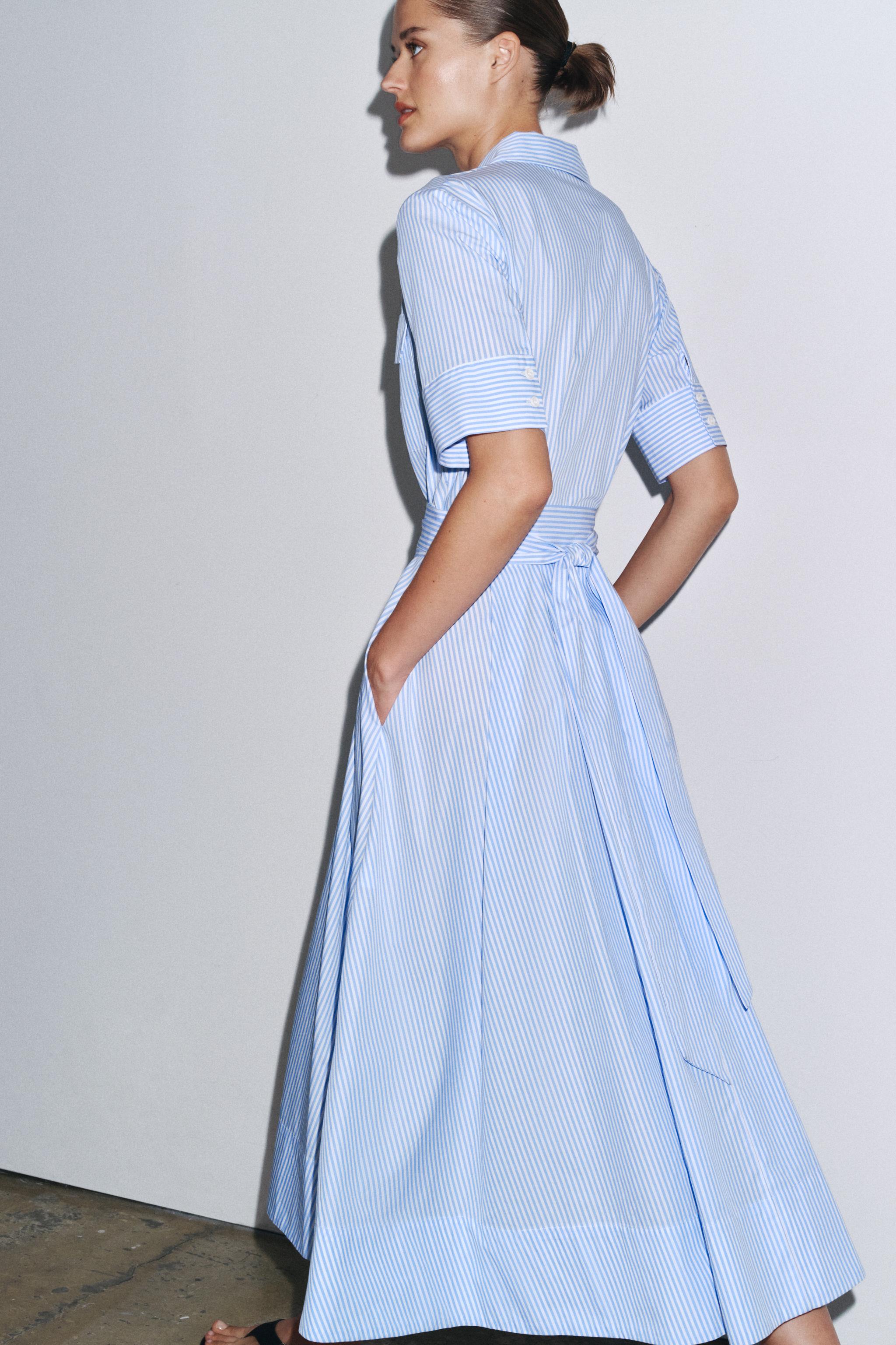 ZW COLLECTION POPLIN SHIRT DRESS