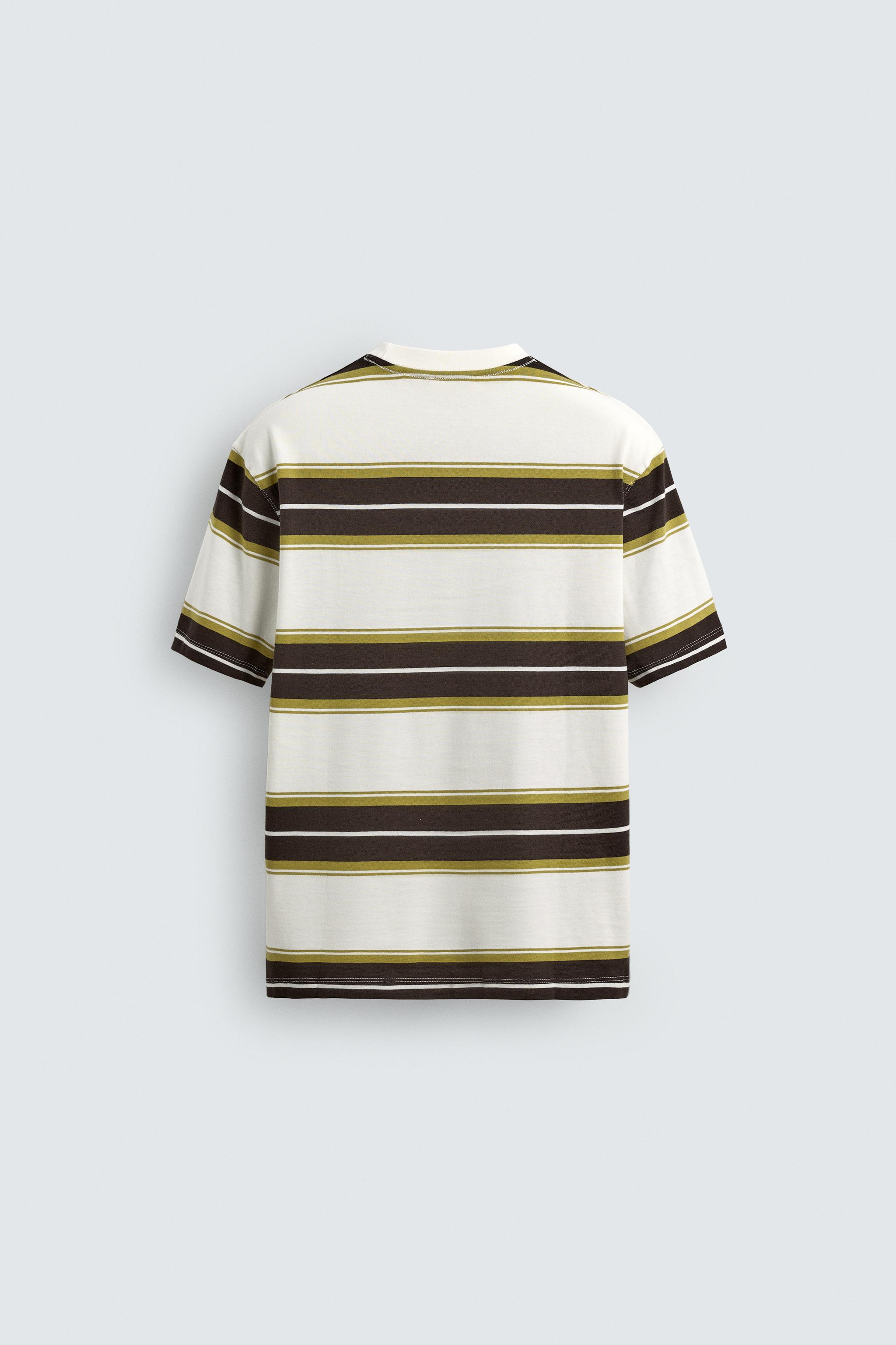 STRIPED JACQUARD T-SHIRT