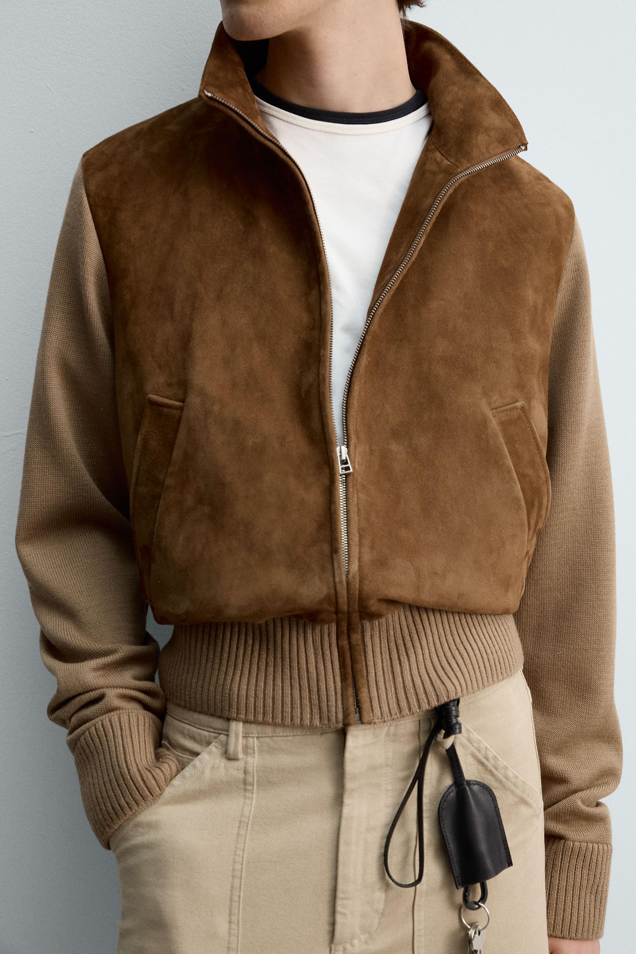 LEATHER COMBINATION JACKET LIMITED EDITION