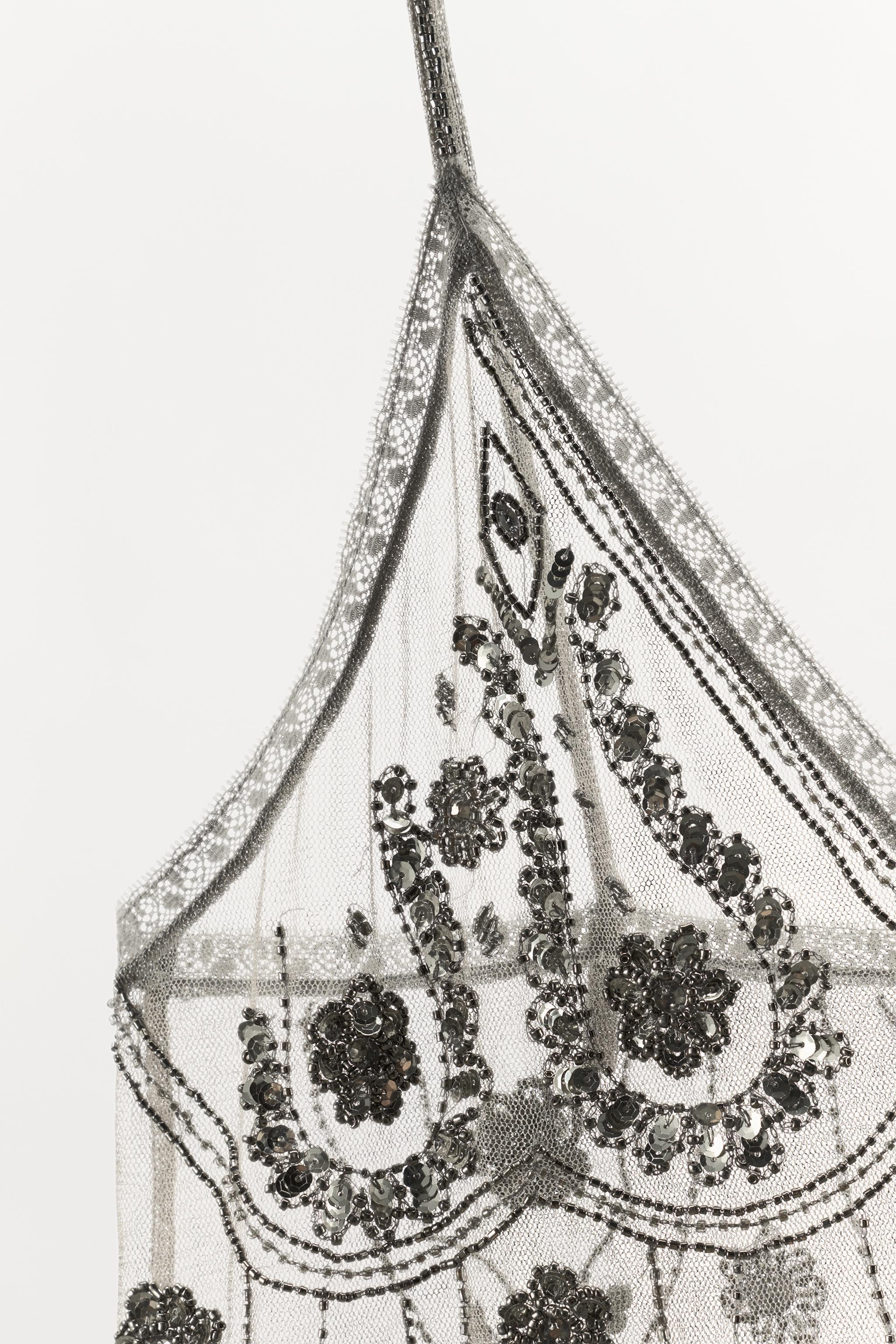 TULLE BEADED SEQUIN TOP