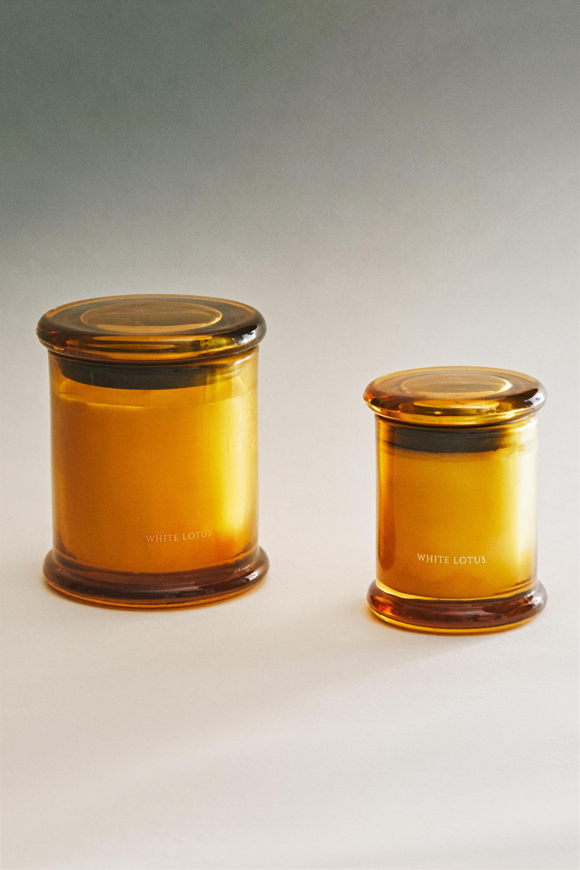 (350 G) WHITE LOTUS SCENTED CANDLE