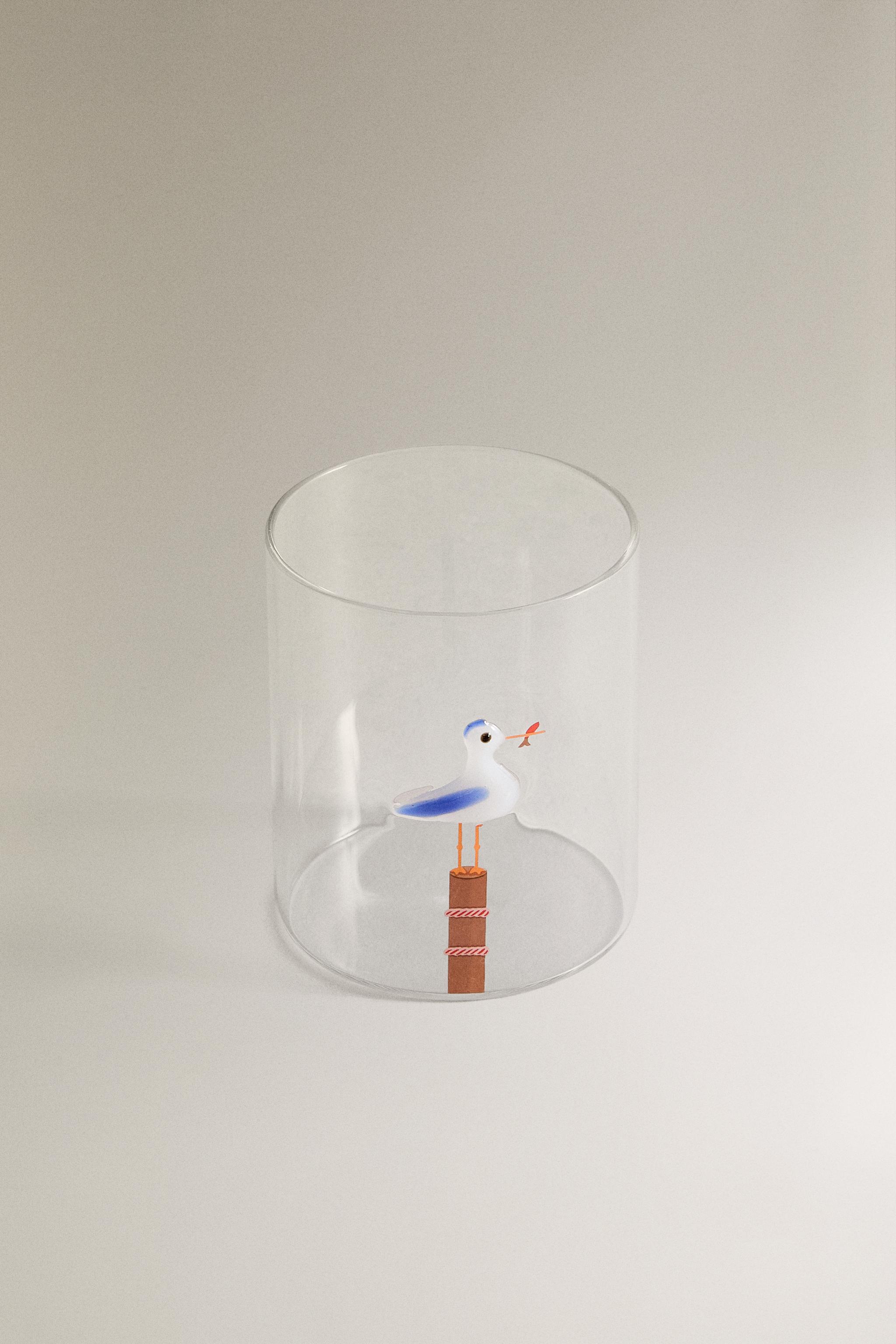 BOROSILICATE GLASS TUMBLER WITH ANIMAL