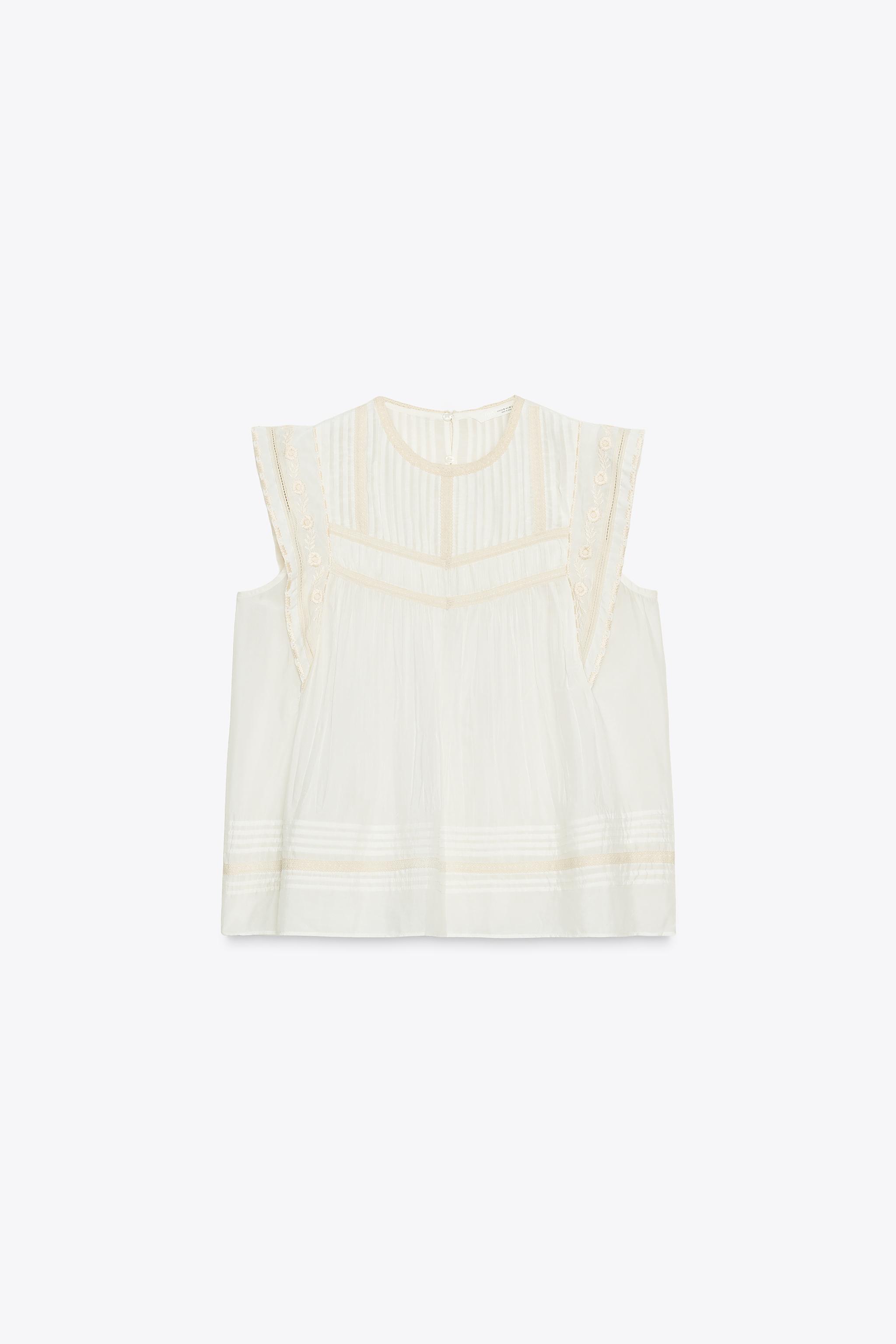 ZW COLLECTION EMBROIDERED BLOUSE