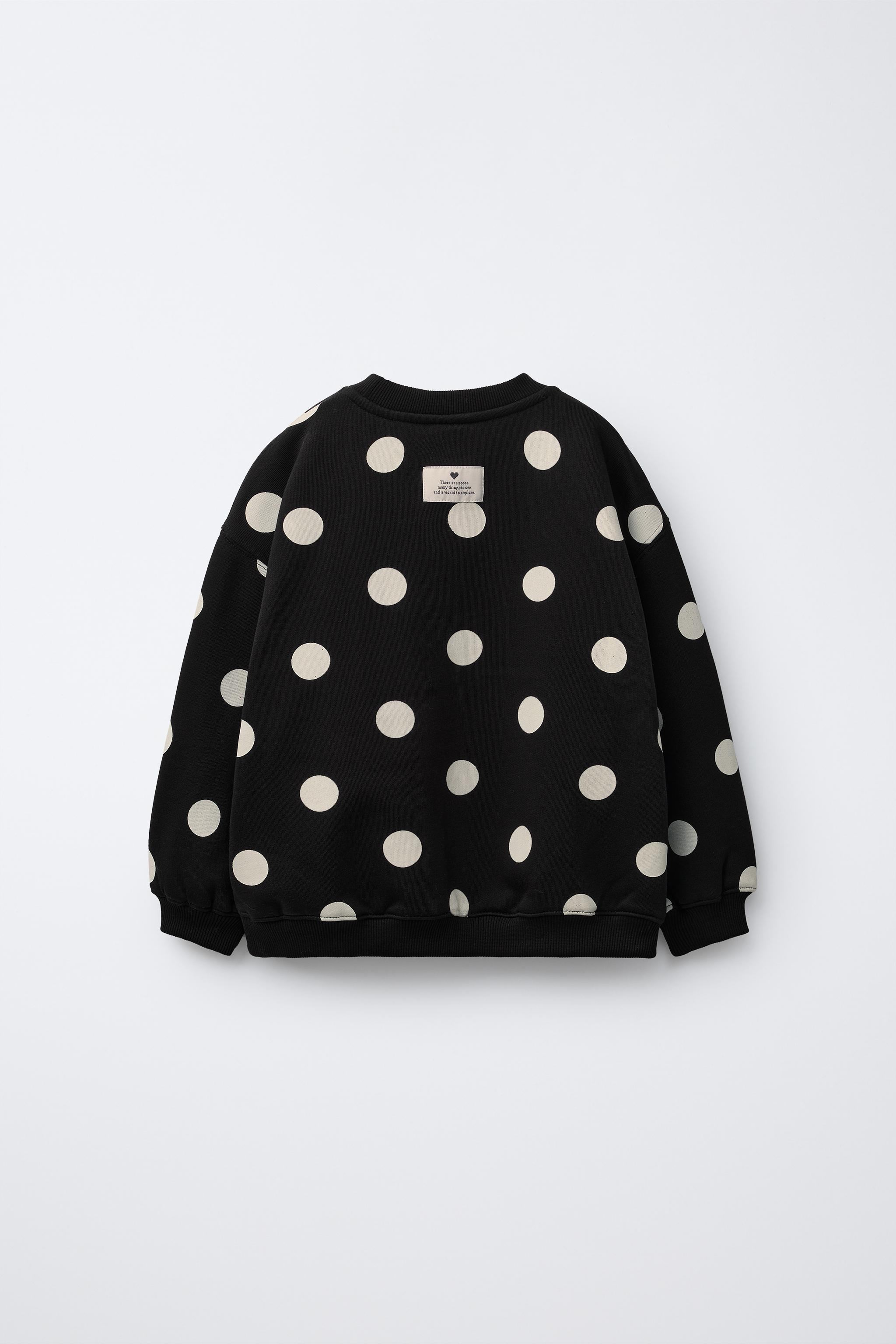 POLKA DOT SWEATSHIRT