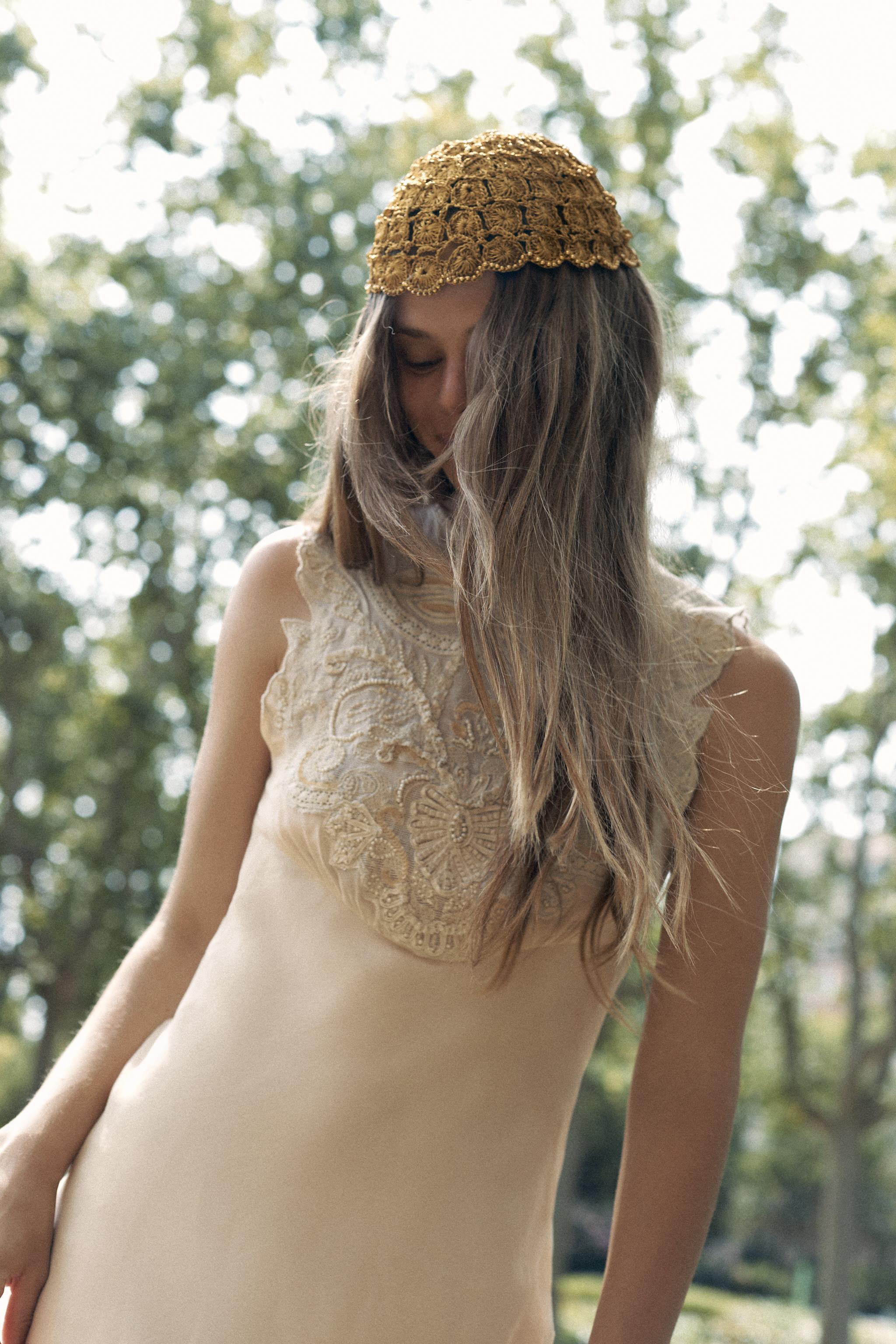 LIMITED EDITION EMBROIDERED DRESS WITH BEADING