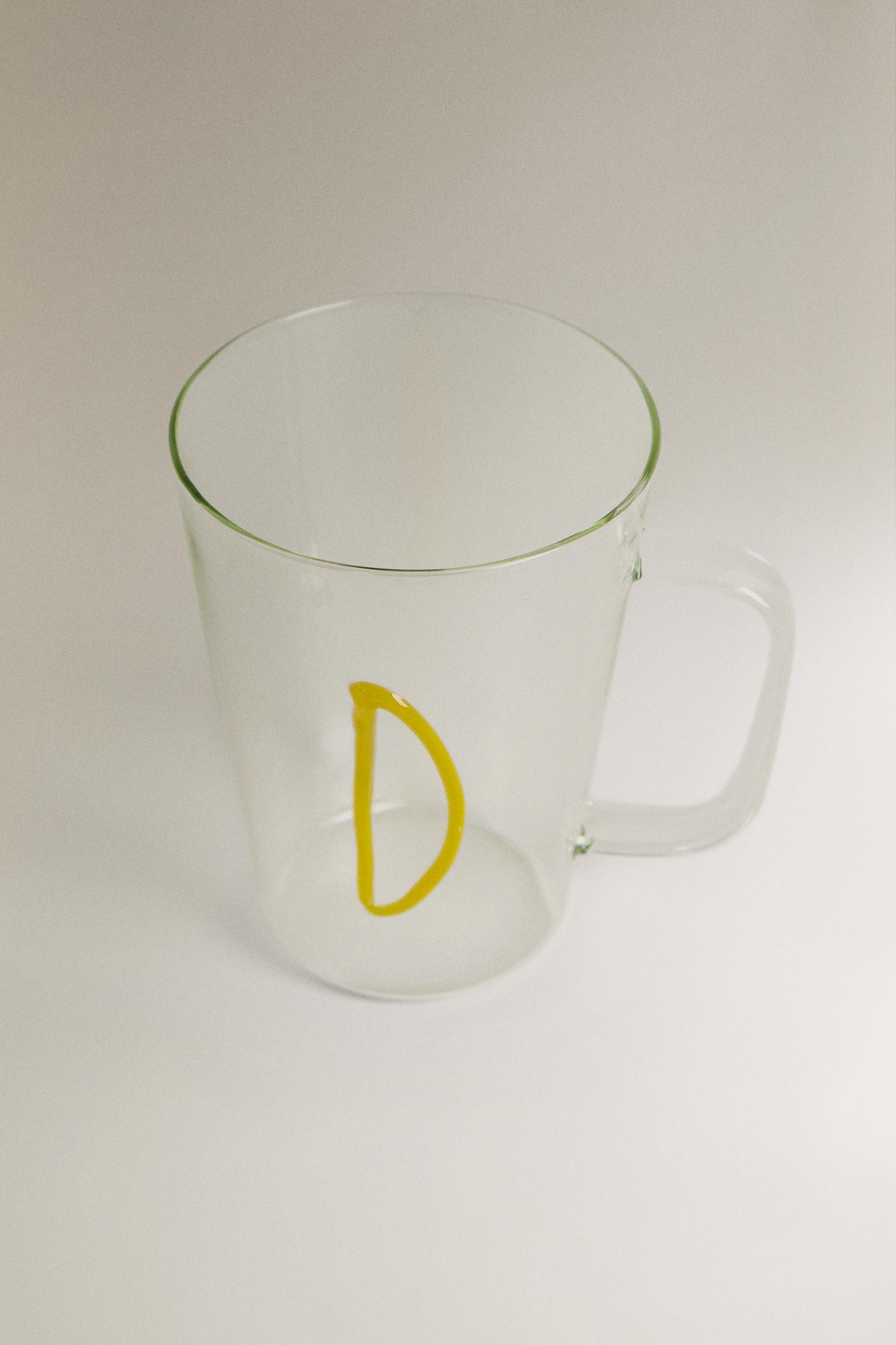 BOROSILICATE MUG WITH INITIAL D