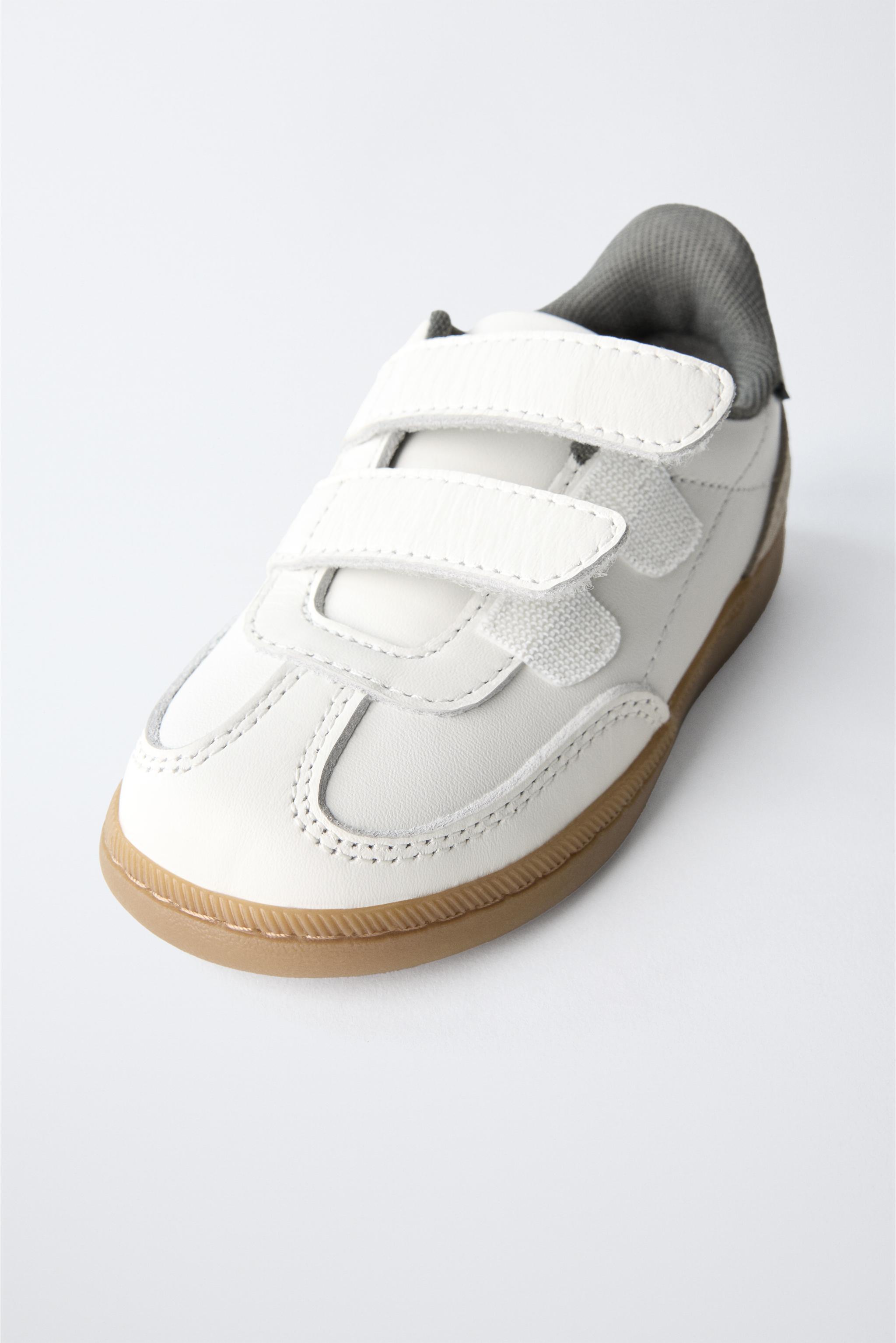 LEATHER STRAP SNEAKERS
