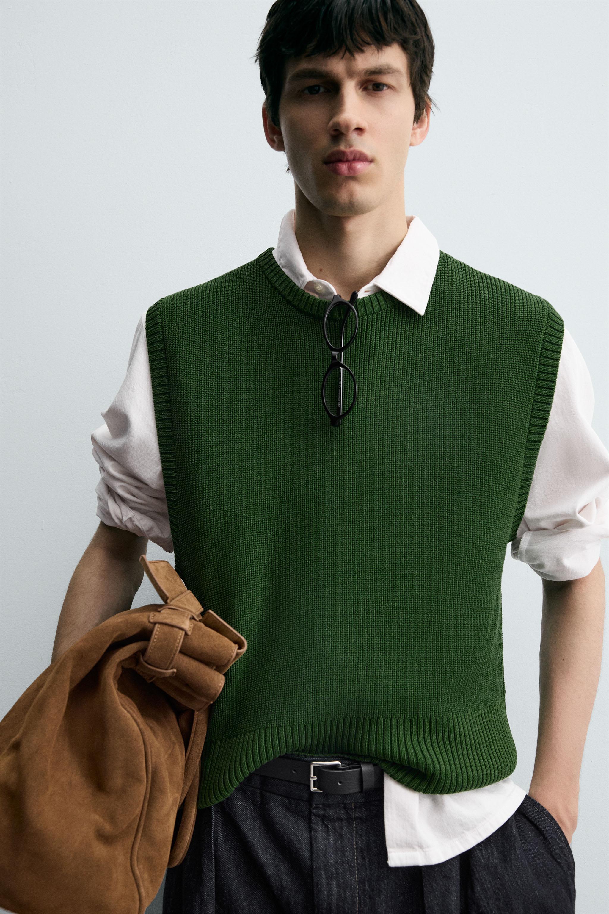 VISCOSE BLEND KNIT VEST