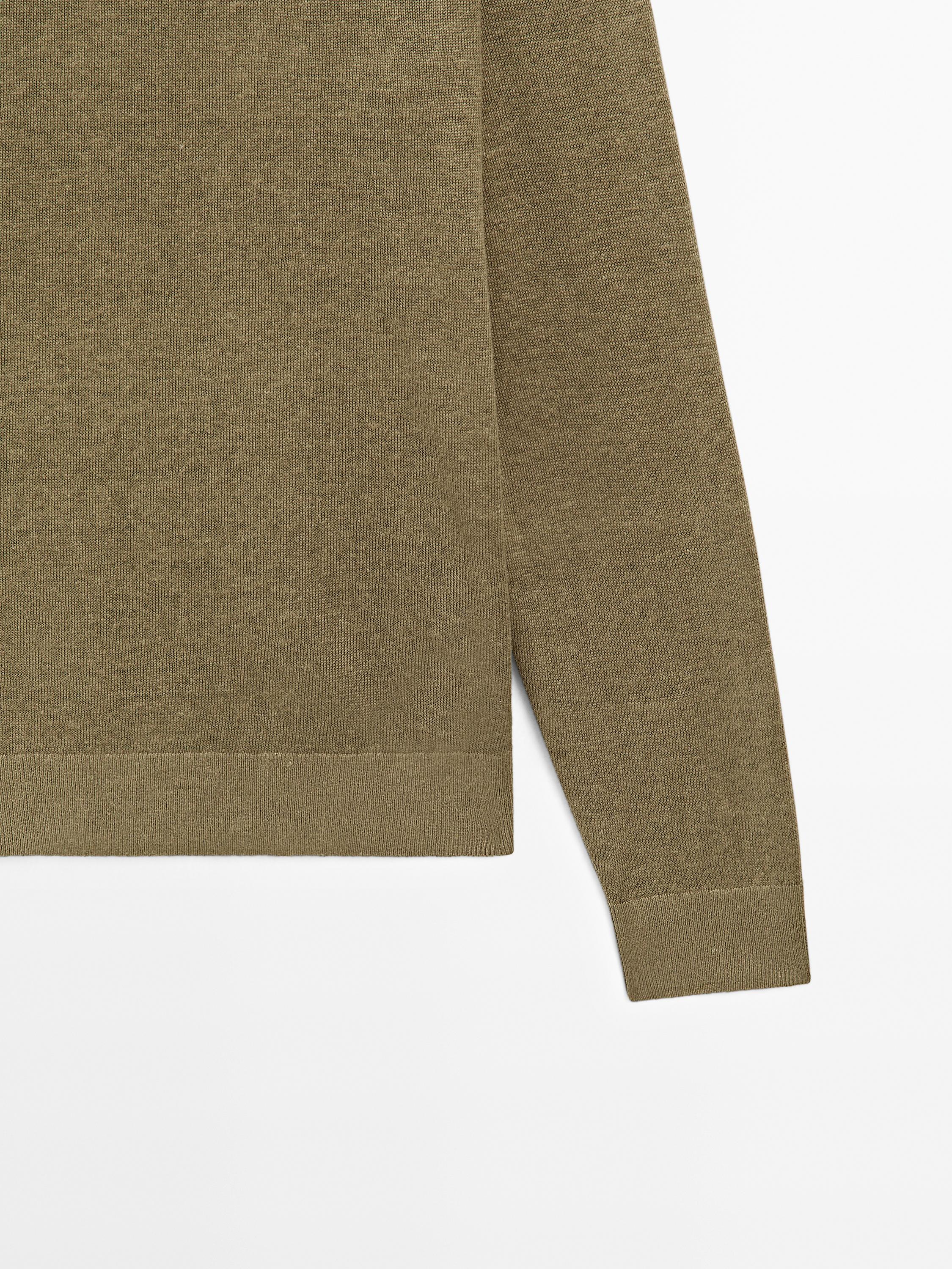 100% linen knit sweater